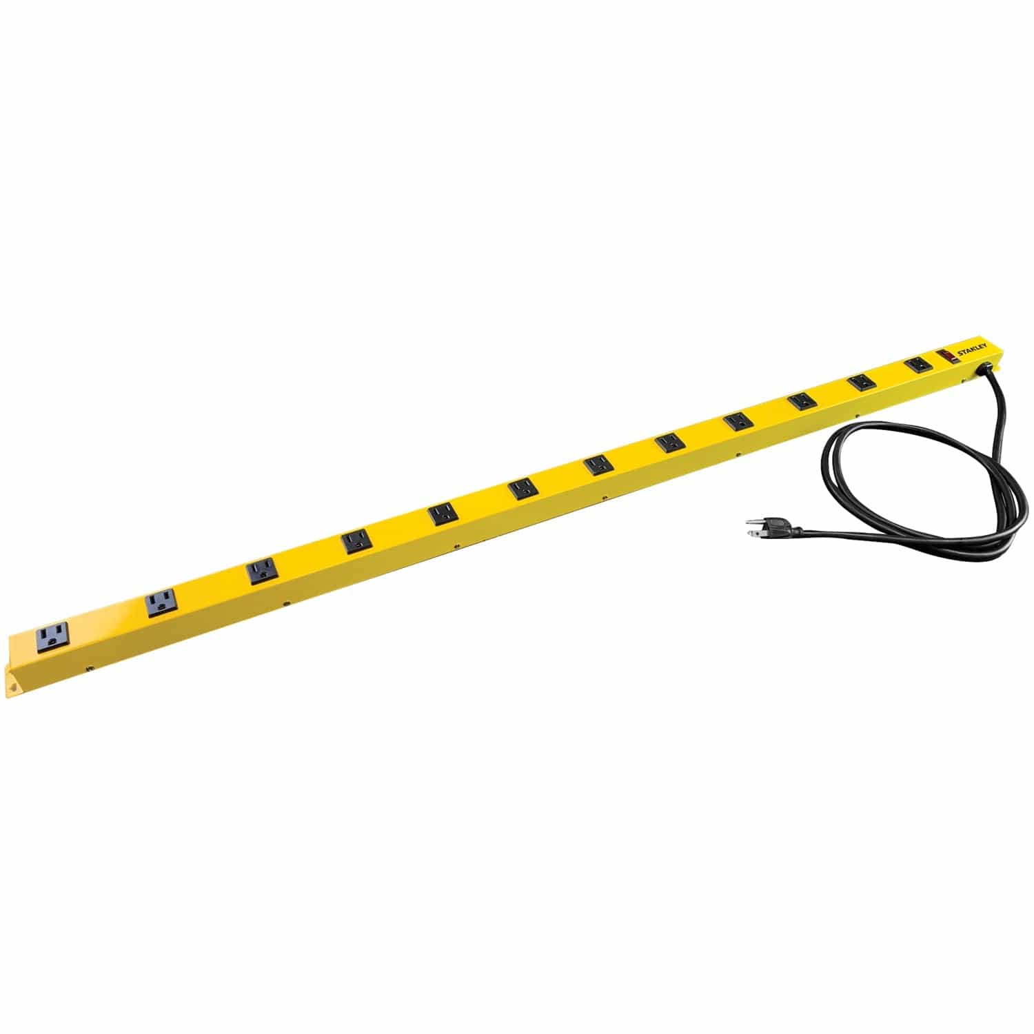 Stanley 12-AC Outlet 600-Joules ShopMAX Pro Surge Protector Power Bar, 6-Ft. Cord with Straight Plug, 31616 - Image 5