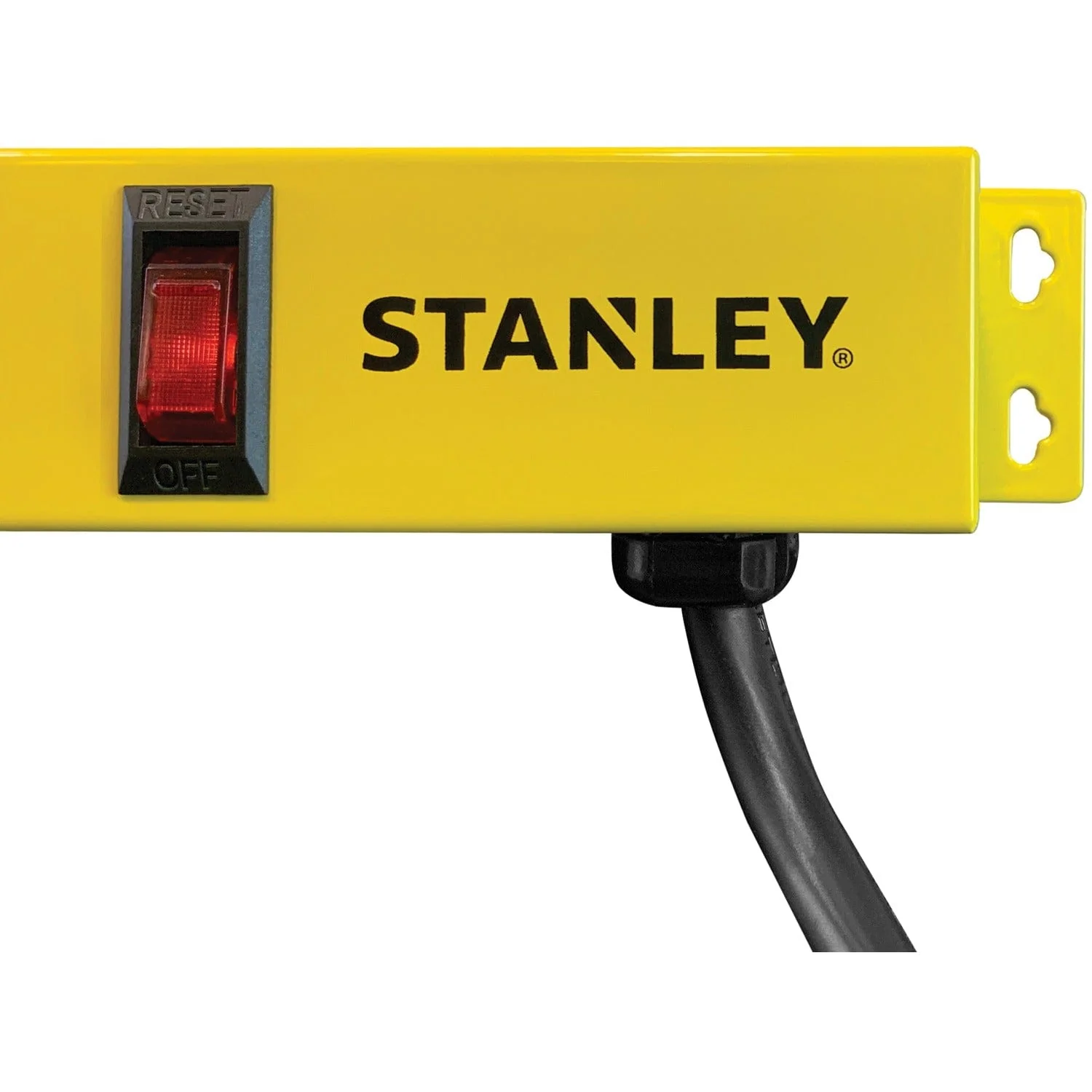 Stanley 6-AC Outlet 600-Joules ShopMAX Pro Surge Protector Power Bar, 4-Ft. Cord with Straight Plug, 31613 - Image 2