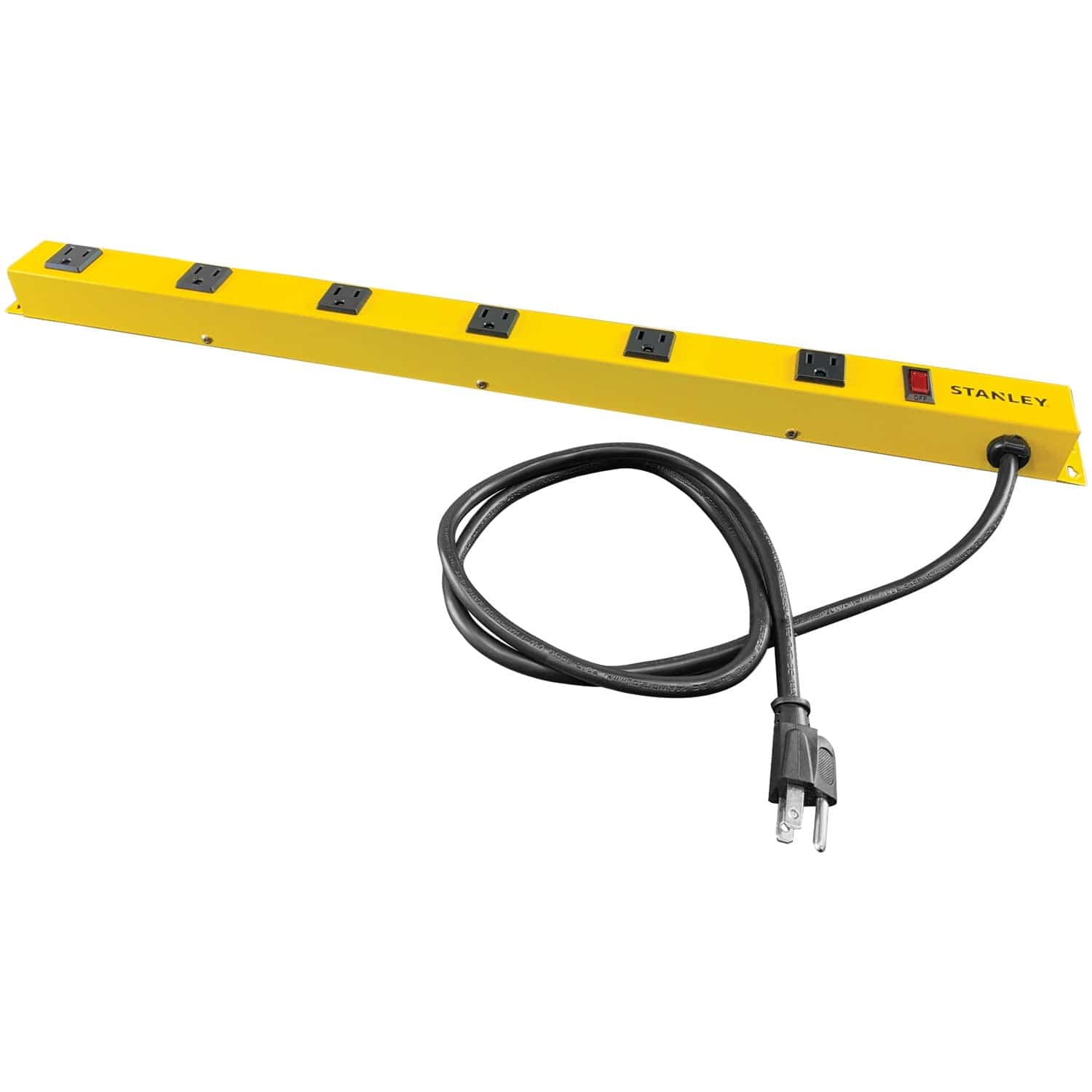 Stanley 6-AC Outlet 600-Joules ShopMAX Pro Surge Protector Power Bar, 4-Ft. Cord with Straight Plug, 31613 - Image 4
