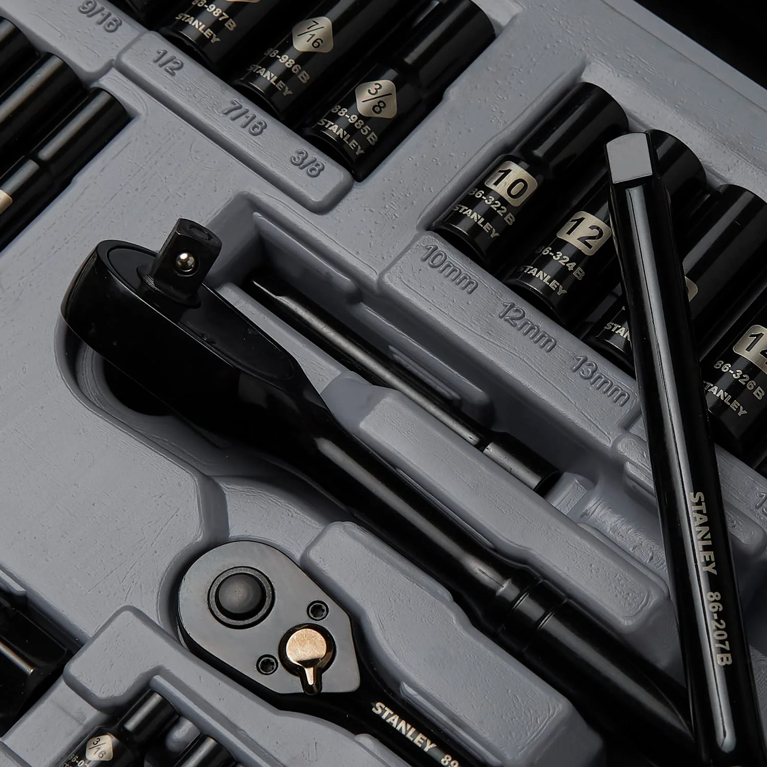 Stanley 69-Piece Black-Chrome Socket Set, 92-824 - Image 5