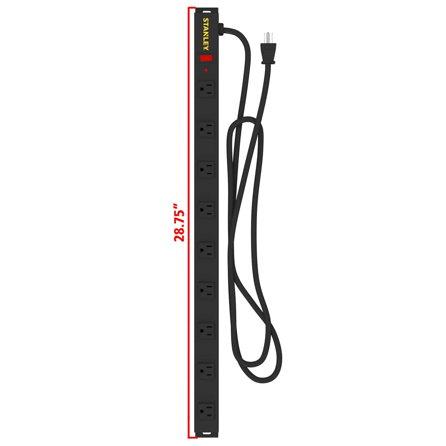 Stanley 9-AC Outlet 400-Joules SurgeMAX Pro Surge Protector Power Bar, 6-Ft. Cord with Straight Plug, 31610 - Image 4