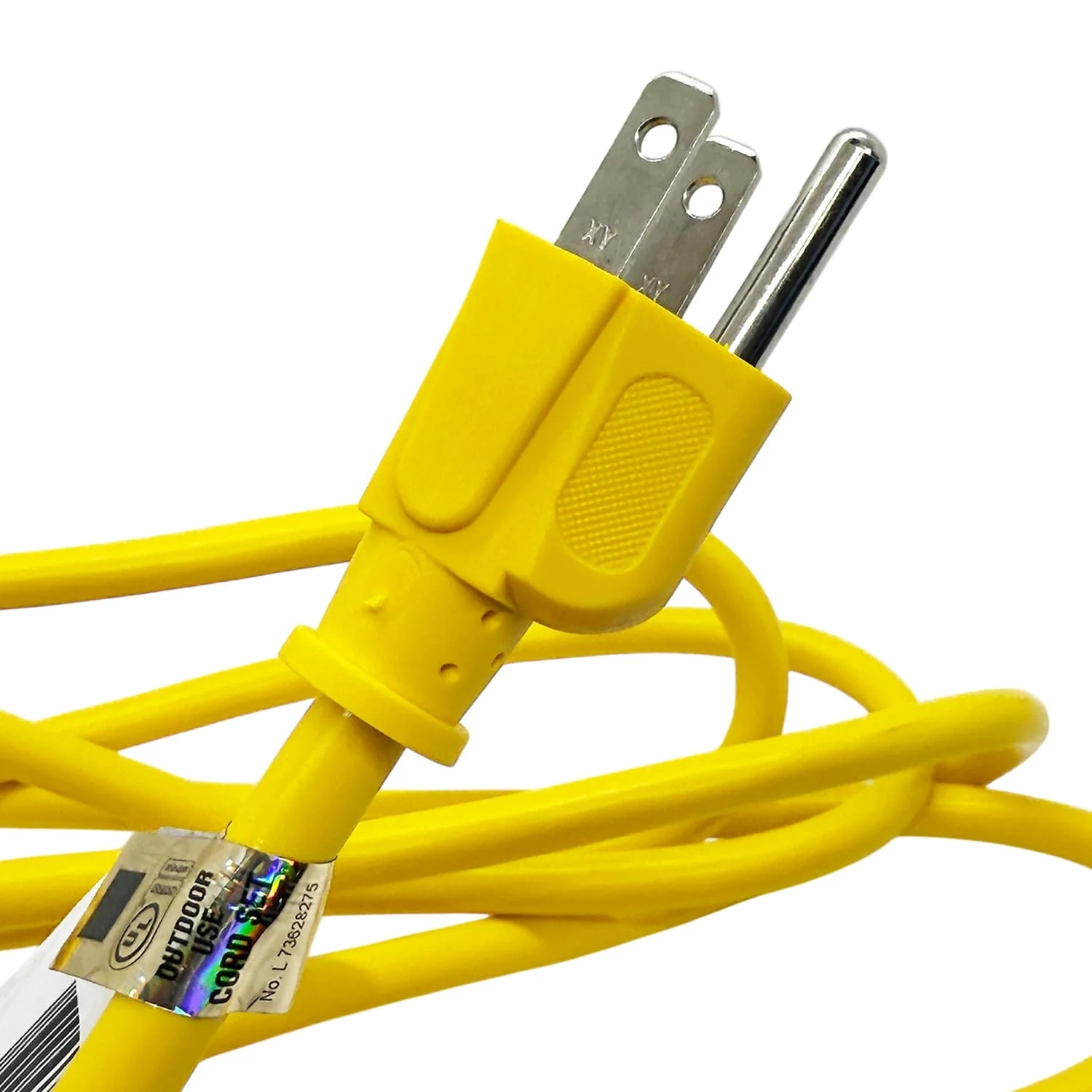 Stanley Power Block 8-Ft. 3-Outlet Outdoor Extension Cord, Yellow - Image 3