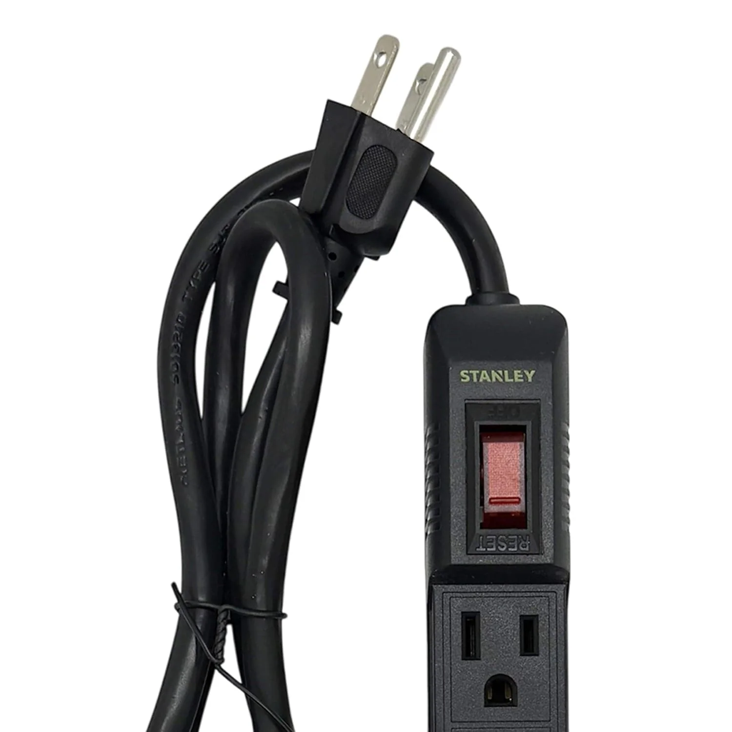 Stanley PowerMAX 6 6-Outlet Power Strip, 3-Ft. Cord, Black, 30007 - Image 2
