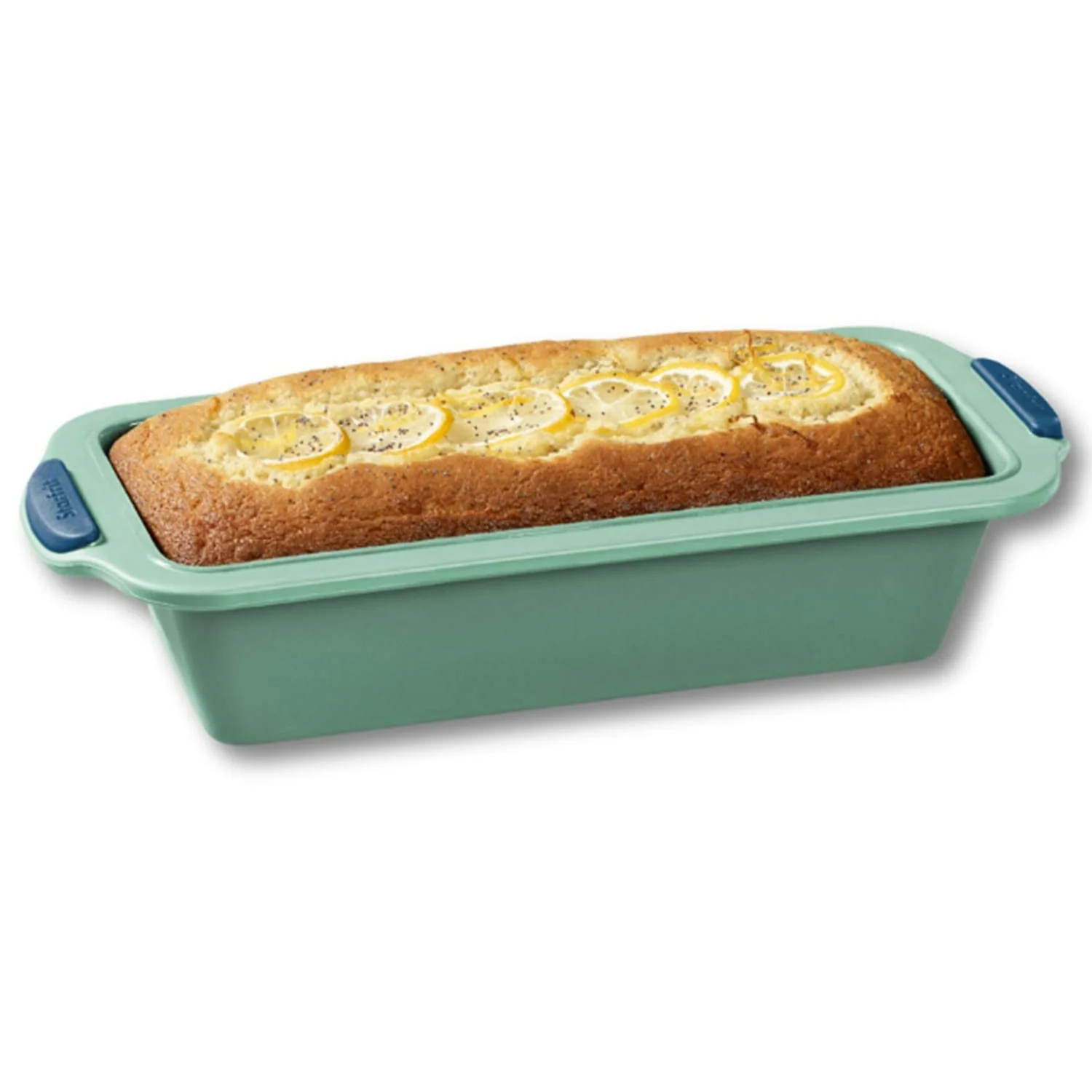 Starfrit 9.5-In. x 4-In. Silicone Loaf Pan with Integrated Metal Frame, Sage Green - Image 3