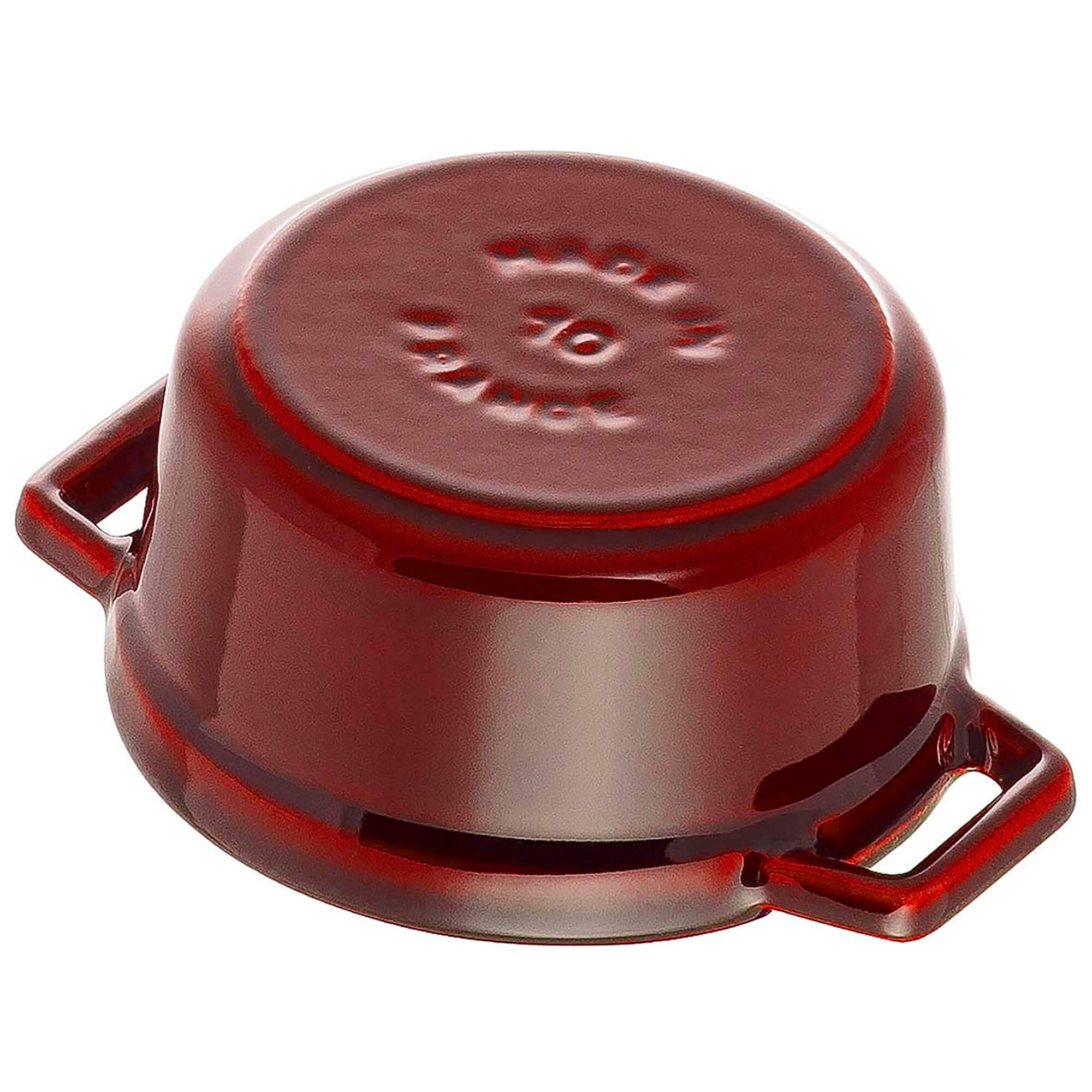 Staub Cast Iron 0.25-qt Mini Round Cocotte - Grenadine - Image 5