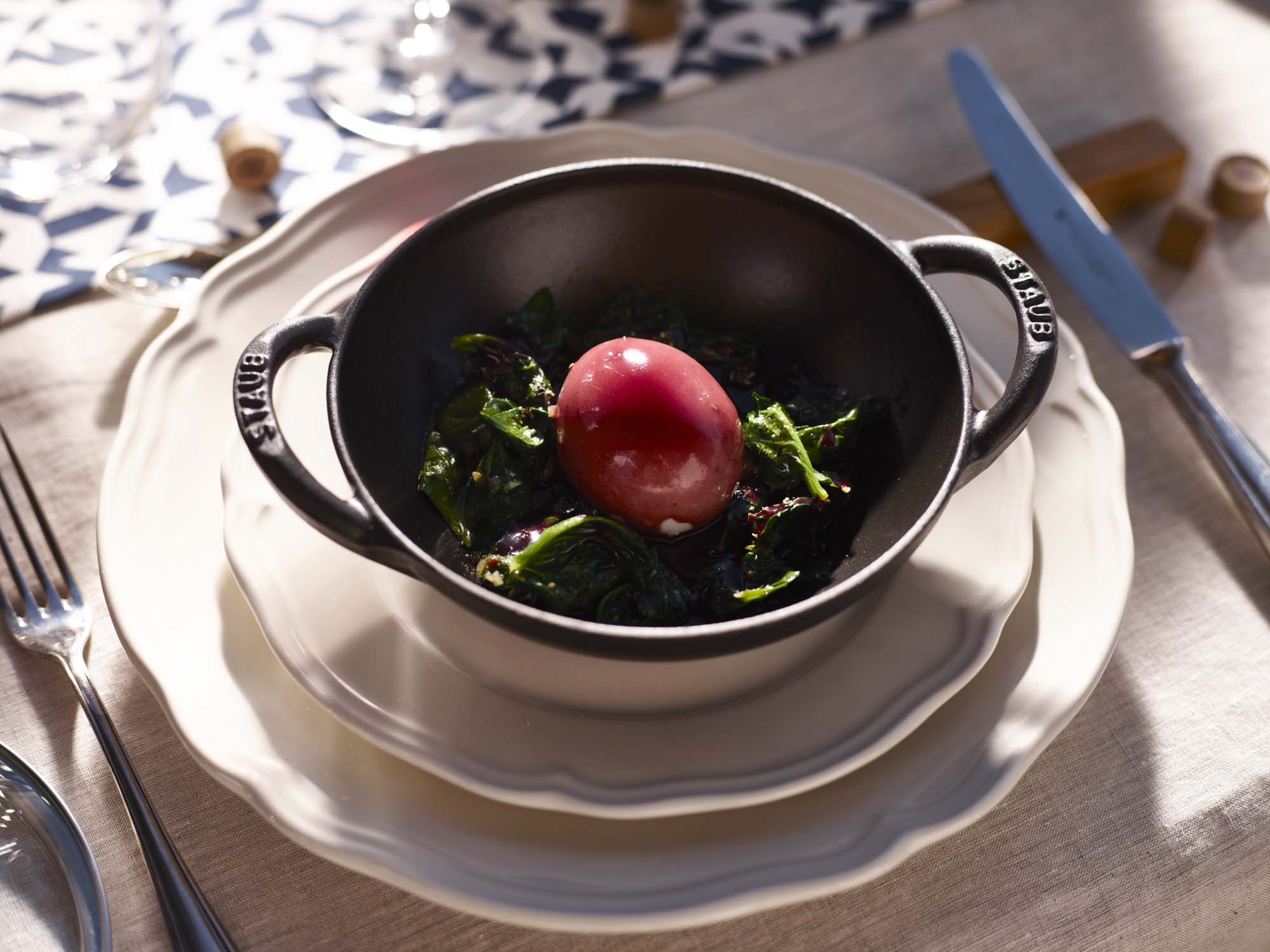 Staub Cast Iron 0.5-qt Baby Wok - Matte Black - Image 5