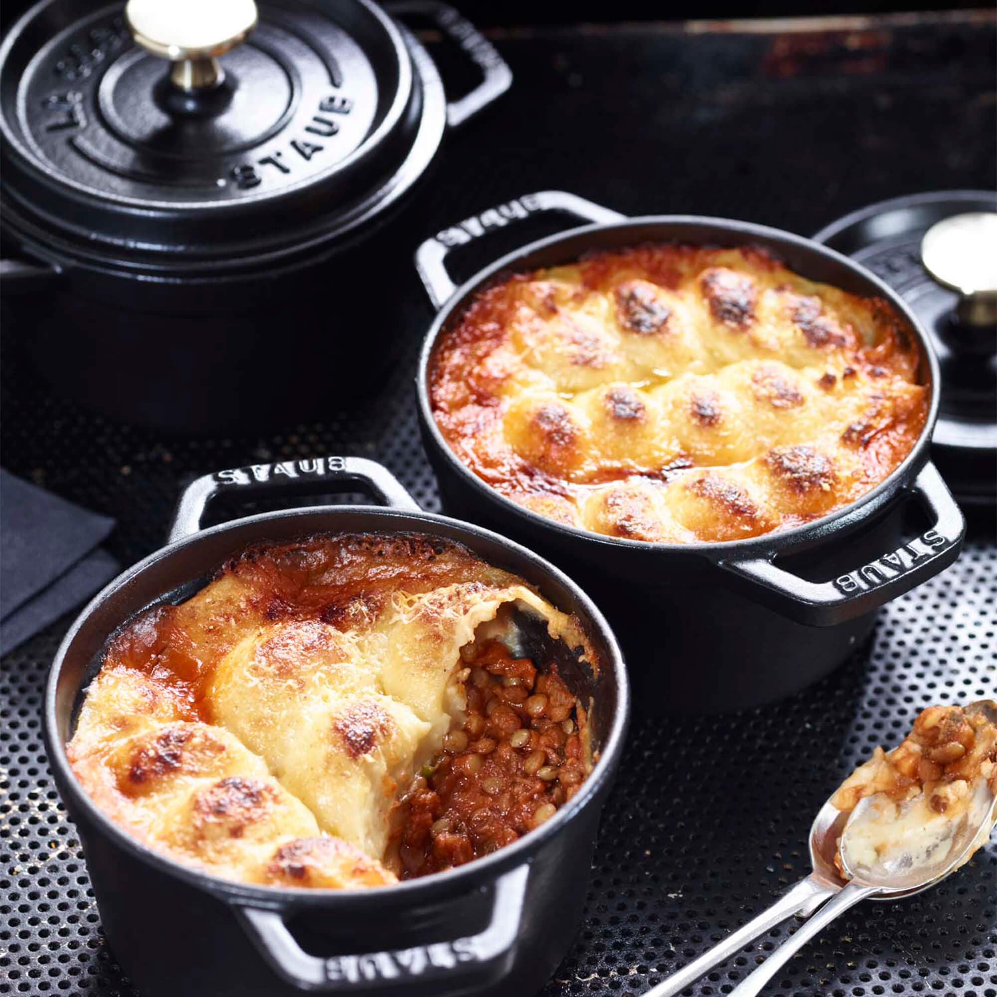 Staub Cast Iron 0.75-qt Round Cocotte - Matte Black - Image 2