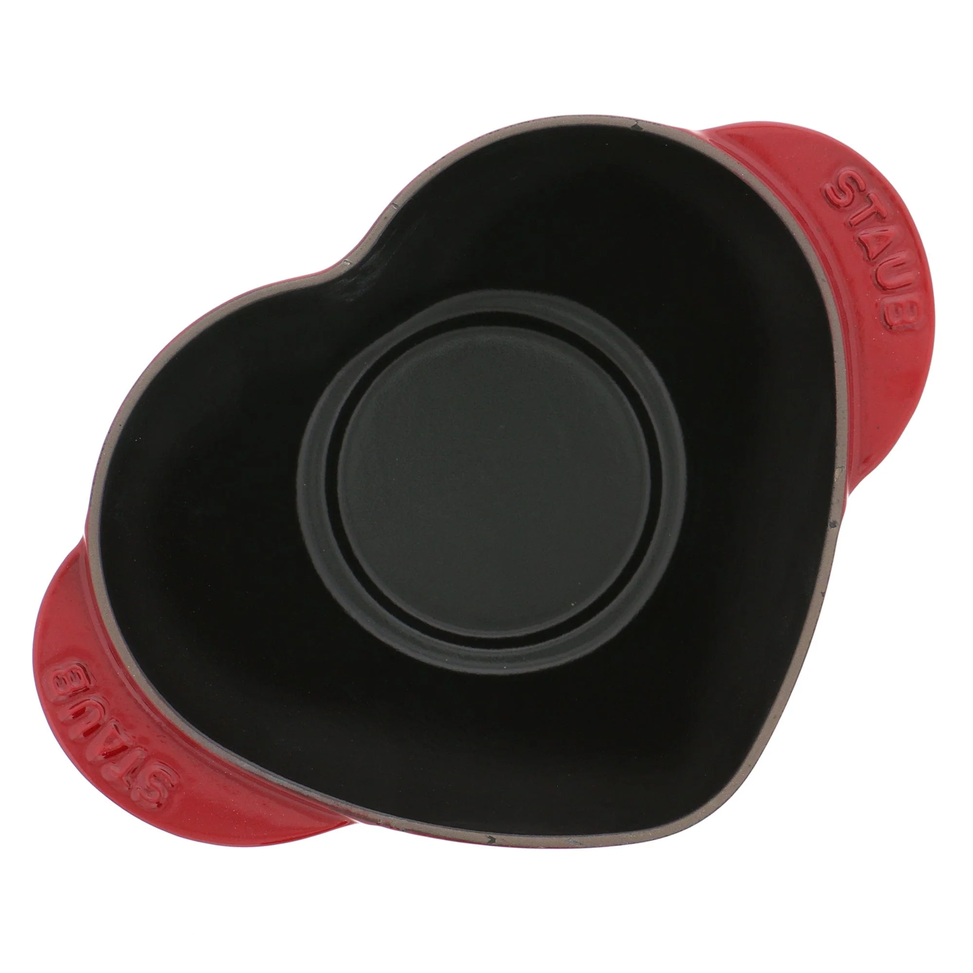 Staub Cast Iron 1.75-qt Heart Cocotte - Cherry - Image 6