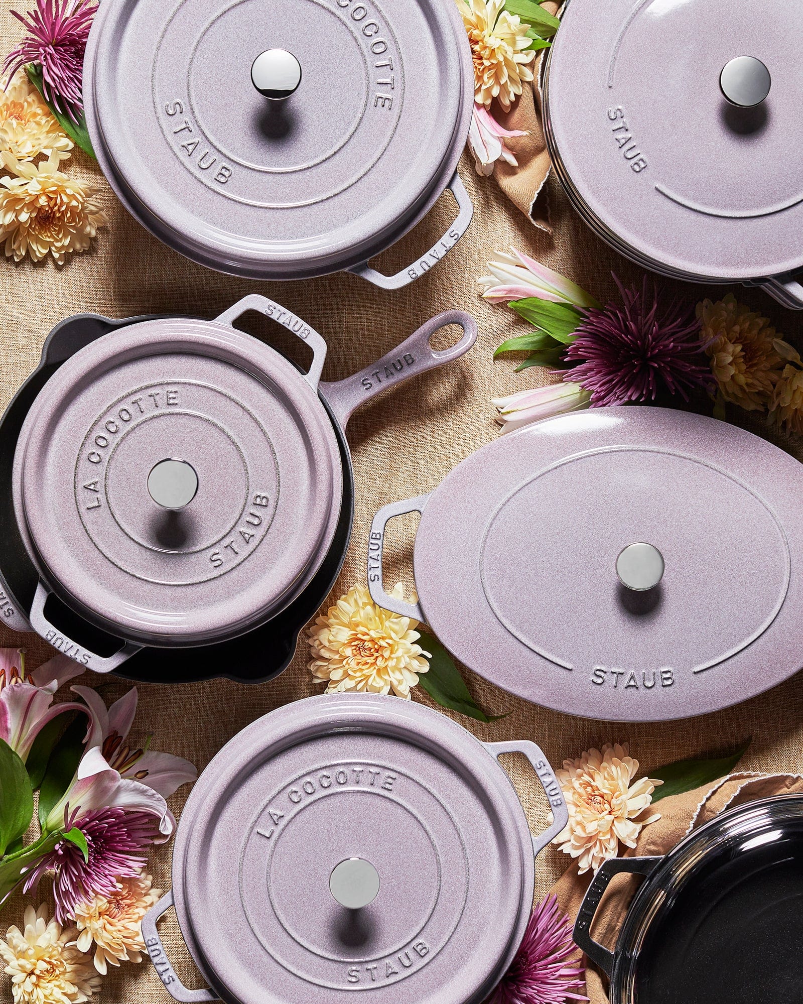 Staub Cast Iron 11-inch Traditional Deep Skillet - Lilac - Image 6