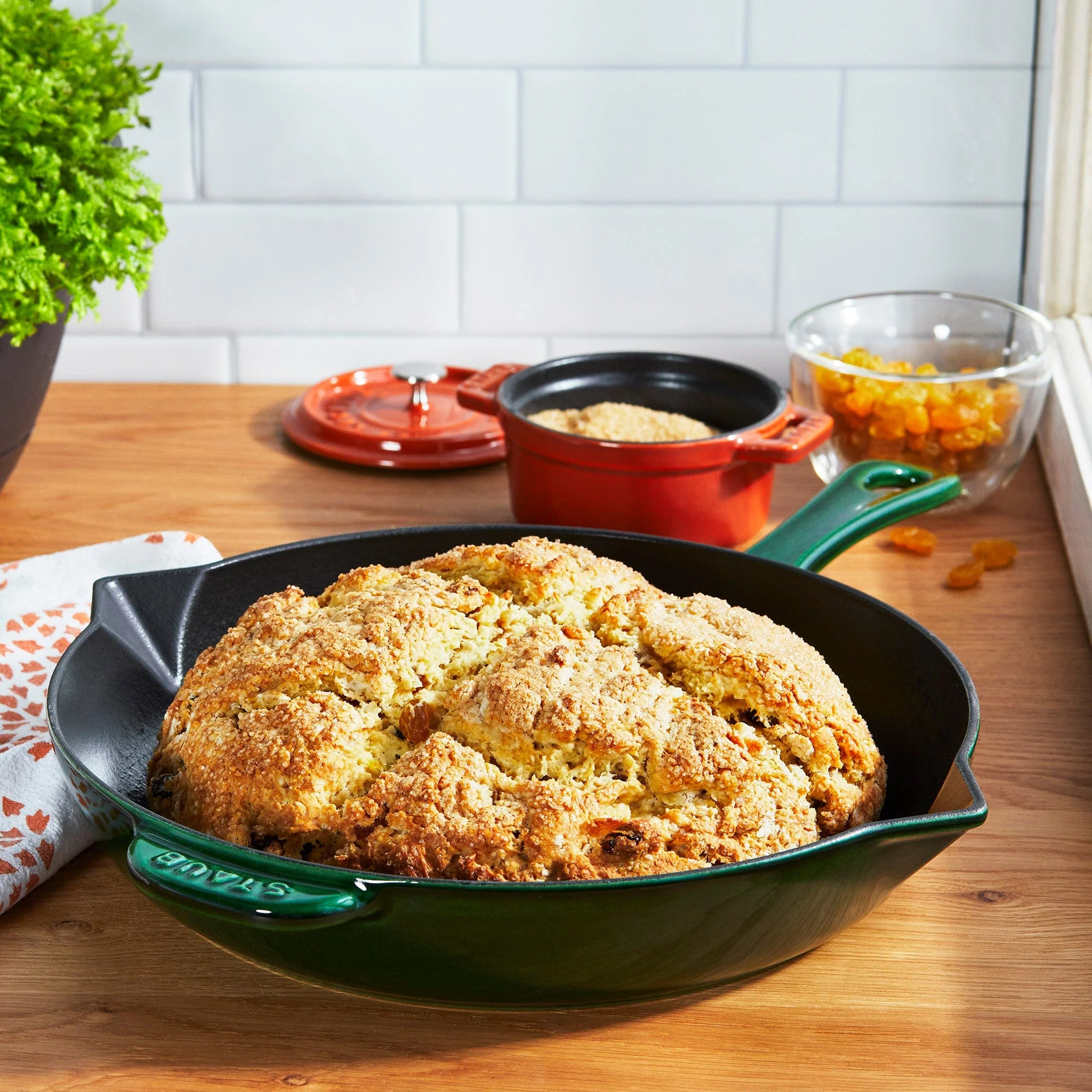 Staub Cast Iron 12-inch Fry Pan - Basil - Image 2