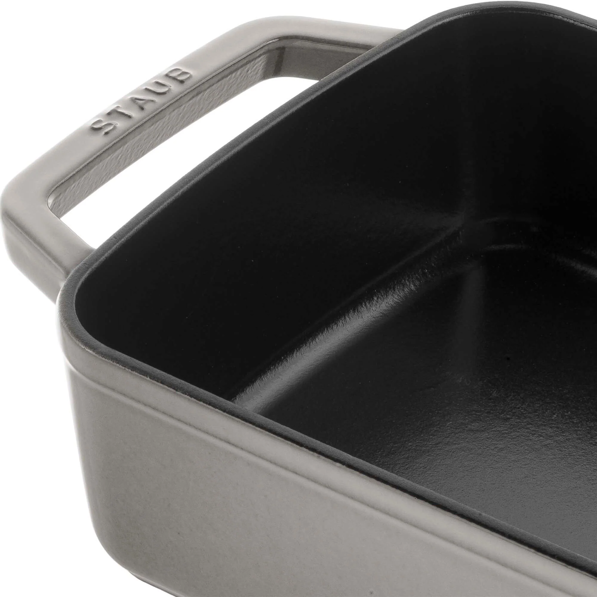 Staub Cast Iron 12-inch x 8-inch Roasting Pan - Graphite Grey - Image 2