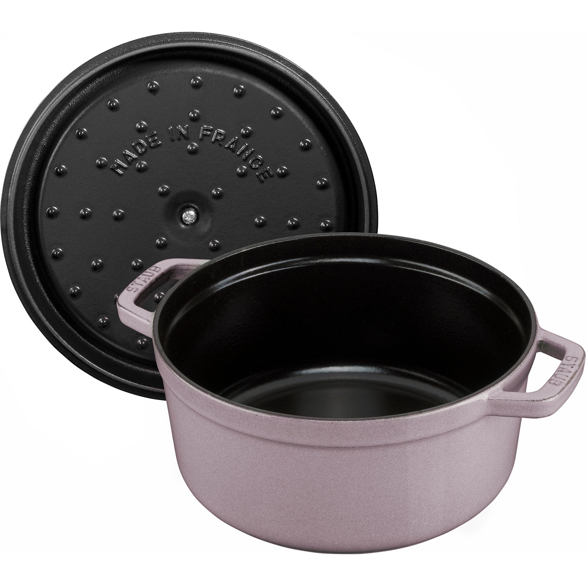 Staub Cast Iron 4-qt Round Dutch Oven - Lilac - Image 6