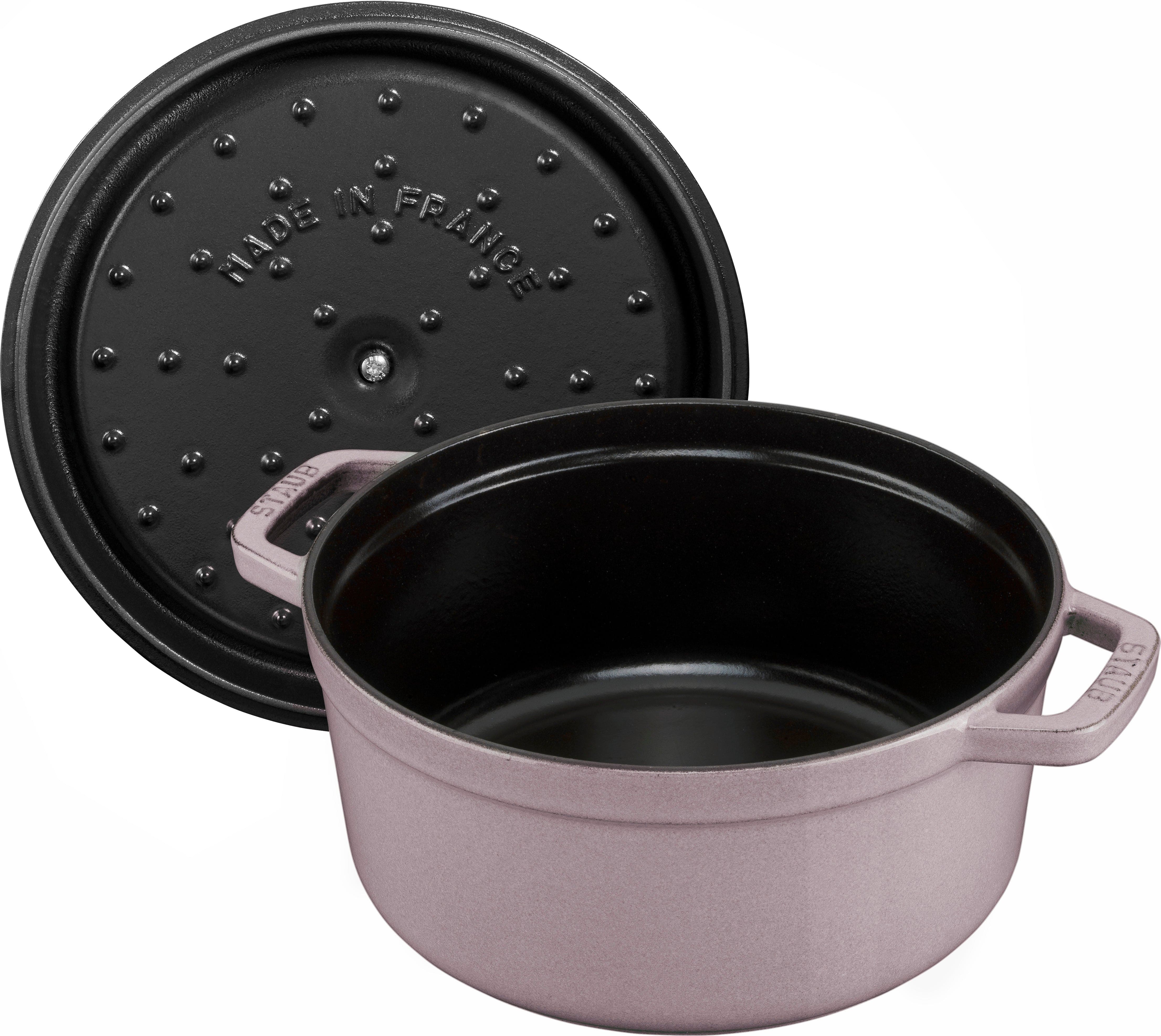 Staub Cast Iron 5.5-qt Round Cocotte, Dutch Oven - Lilac - Image 5