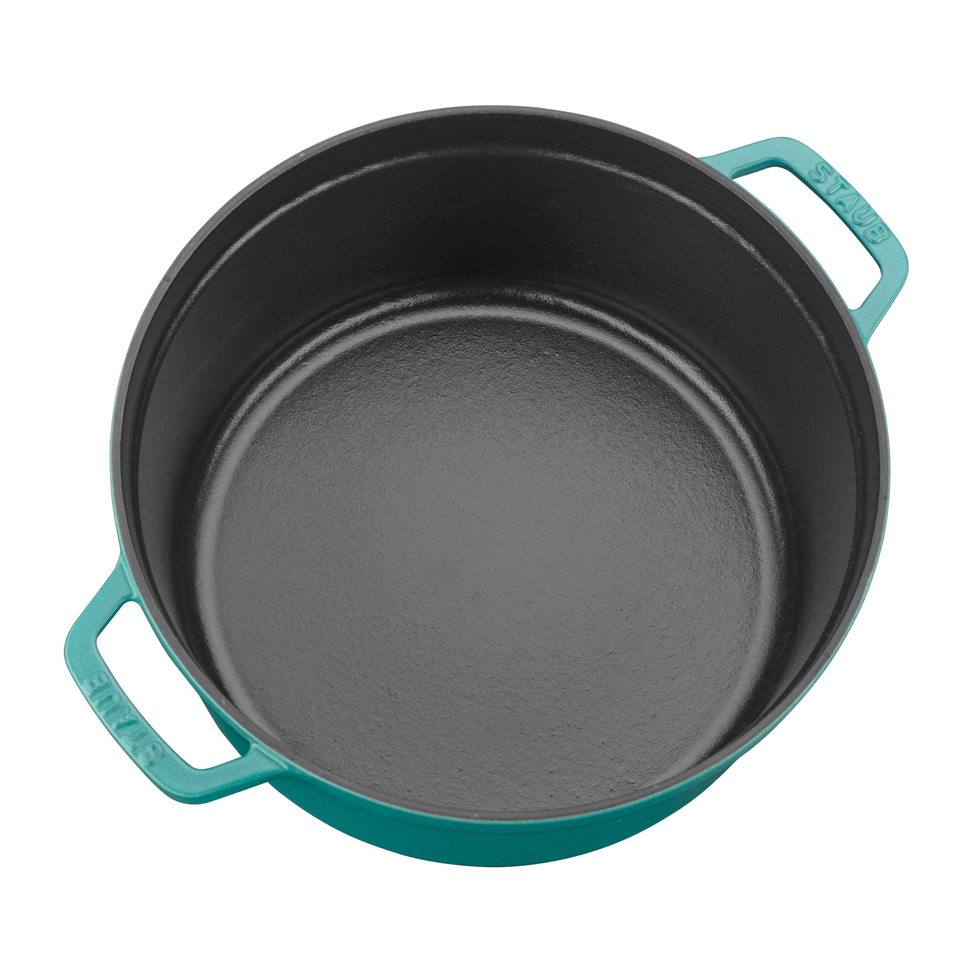 Staub Cast Iron 5.5-qt Round Cocotte, Dutch Oven - Turquoise - Image 2