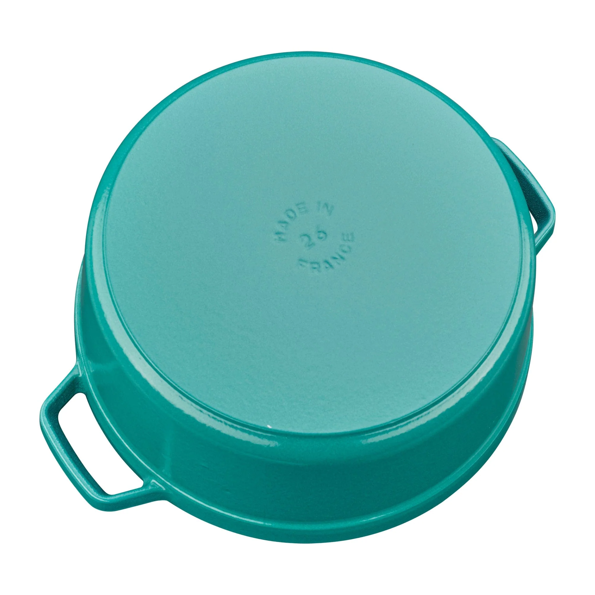 Staub Cast Iron 5.5-qt Round Cocotte, Dutch Oven - Turquoise - Image 3