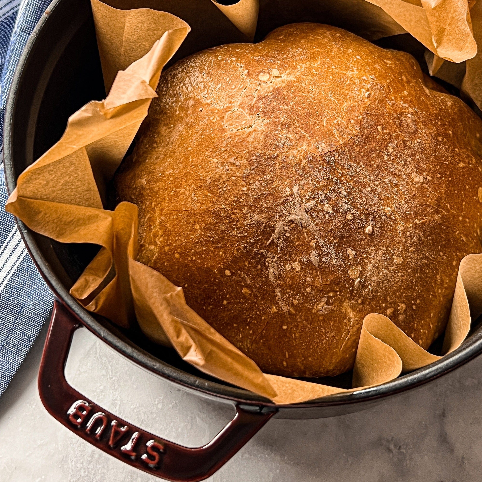 Staub Cast Iron 5.75-qt Coq au Vin Cocotte - Grenadine - Image 2