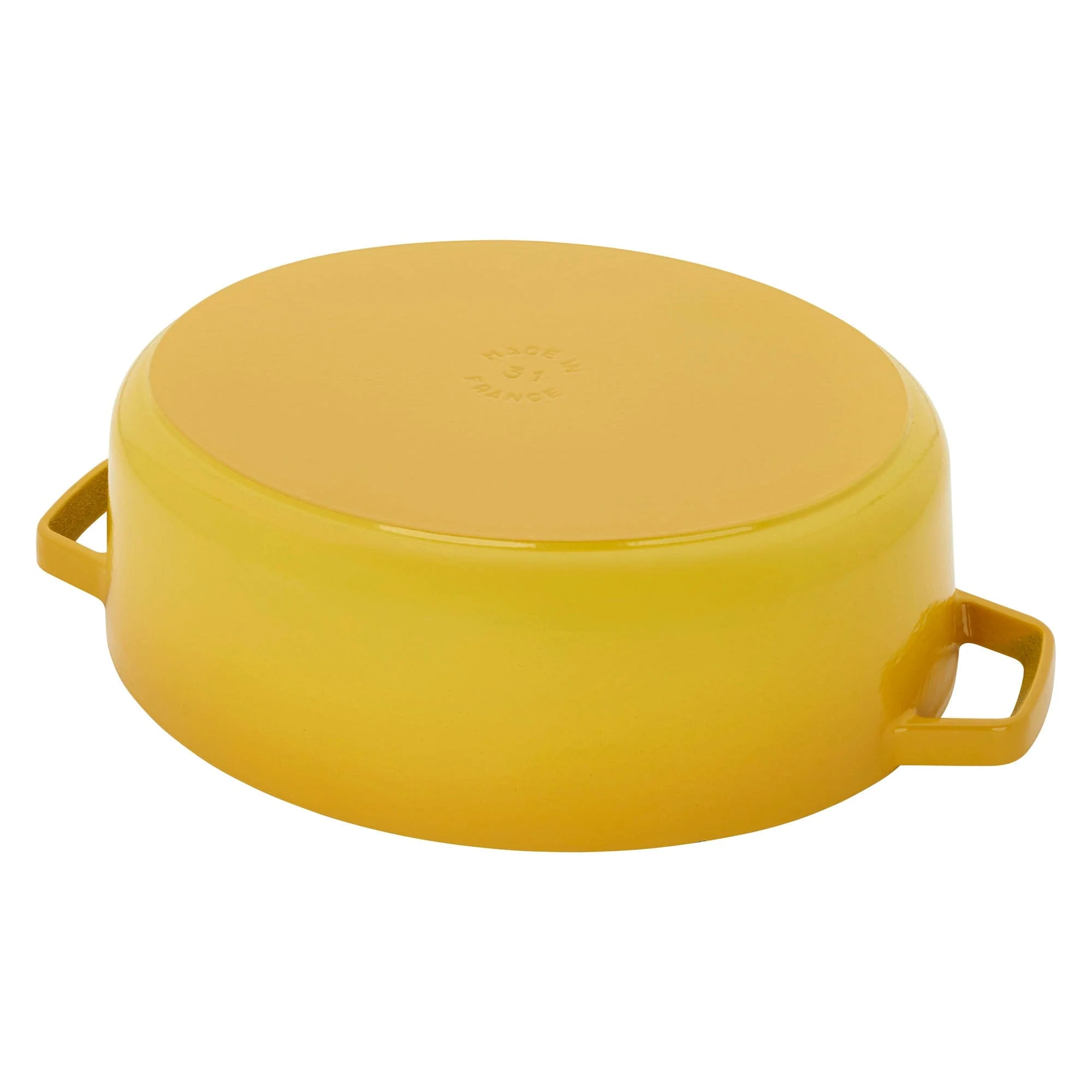 Staub Cast Iron 6.25-qt Shallow Oval Dutch Oven - Citron - Image 6
