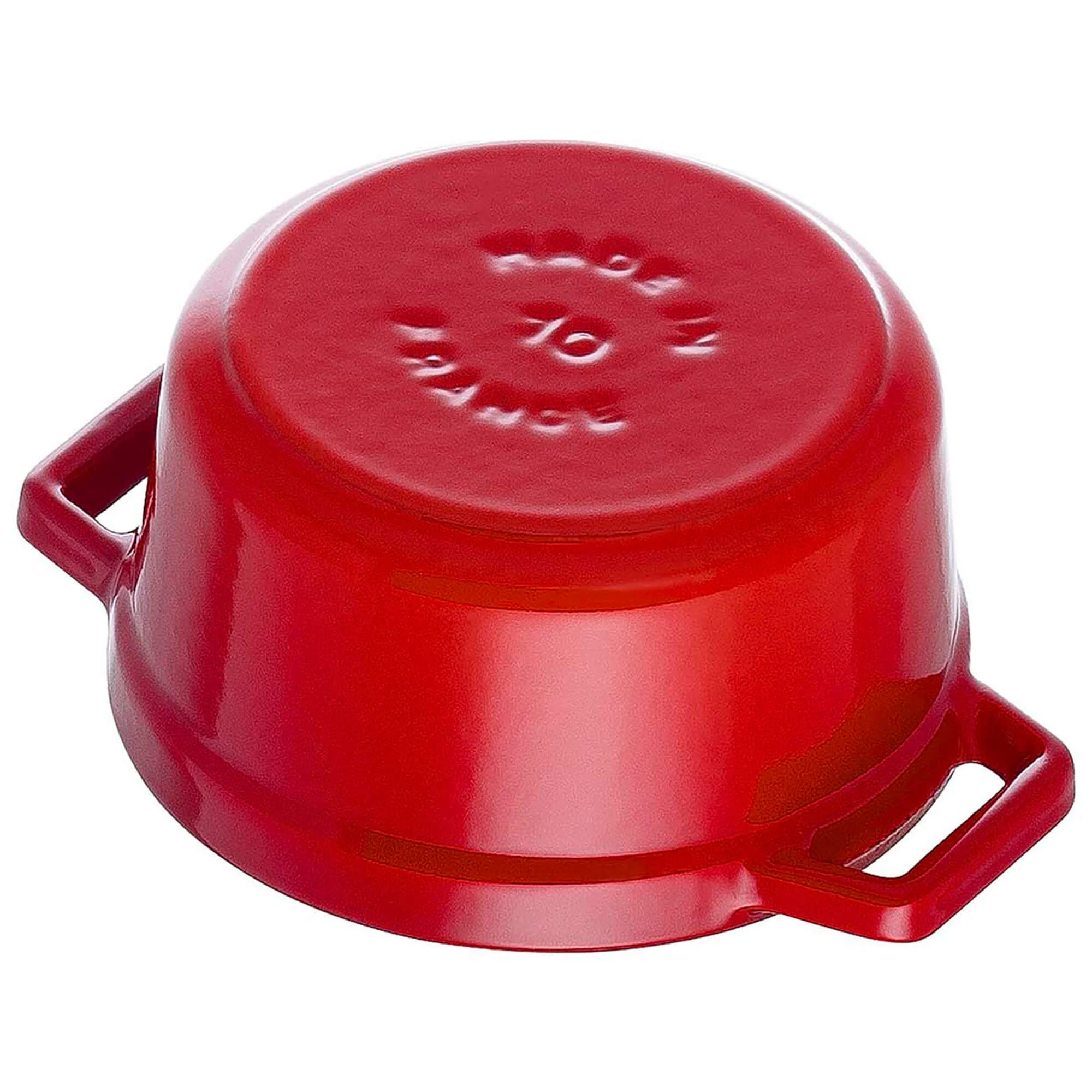 Staub Cast Iron 0.25-qt Mini Round Cocotte - Cherry - Image 3