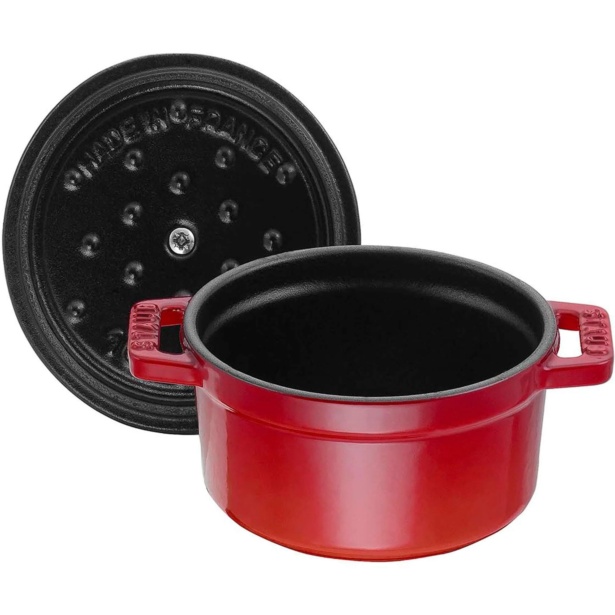 Staub Cast Iron 0.25-qt Mini Round Cocotte - Cherry - Image 4