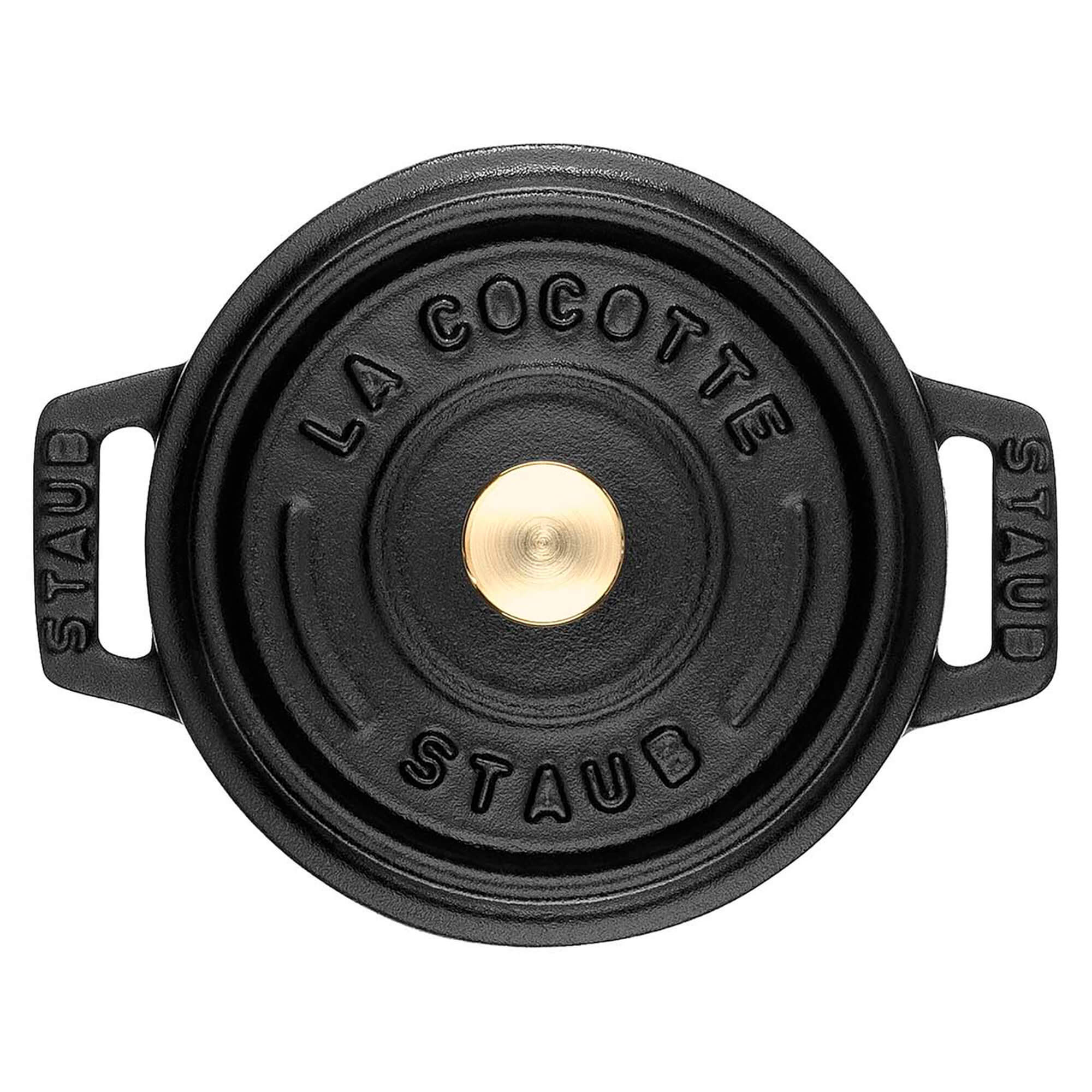 Staub Cast Iron 0.25-qt Mini Round Cocotte - Matte Black - Image 3