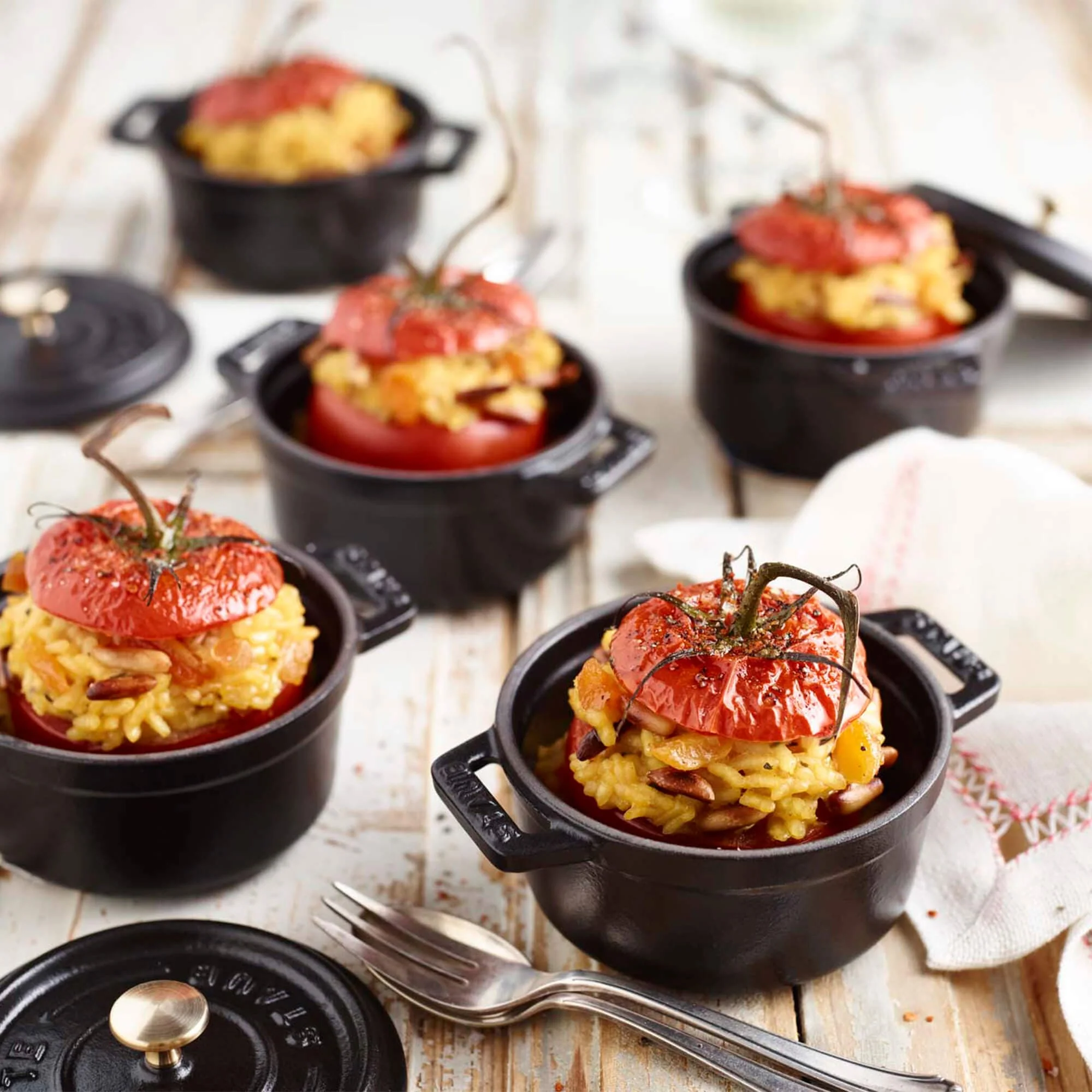 Staub Cast Iron 0.25-qt Mini Round Cocotte - Matte Black - Image 4