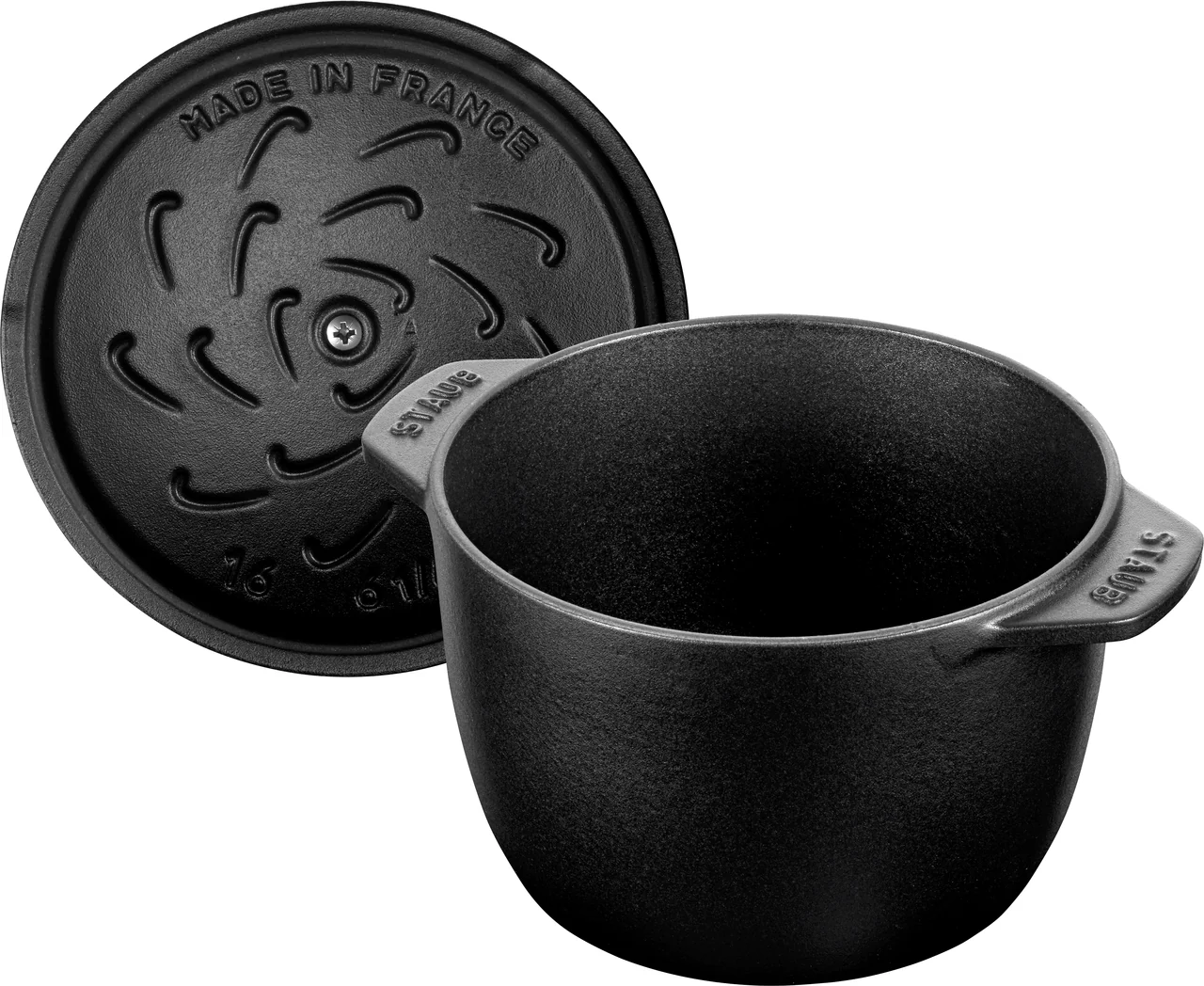 Staub Cast Iron 1.5-qt Petite French Oven - Matte Black - Image 4