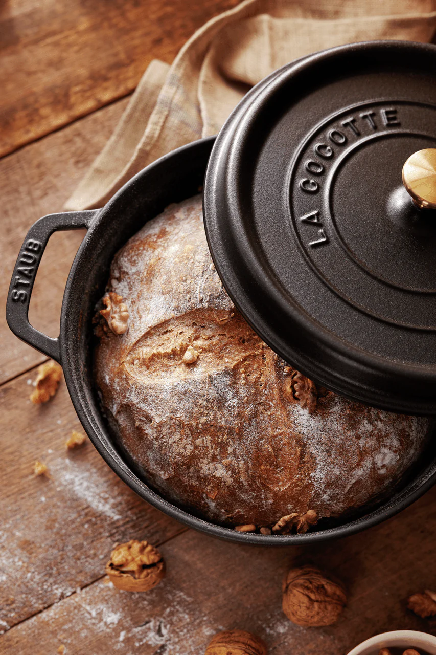 Staub Cast Iron 4-qt Round Cocotte, Dutch Oven -  Matte Black - Image 8