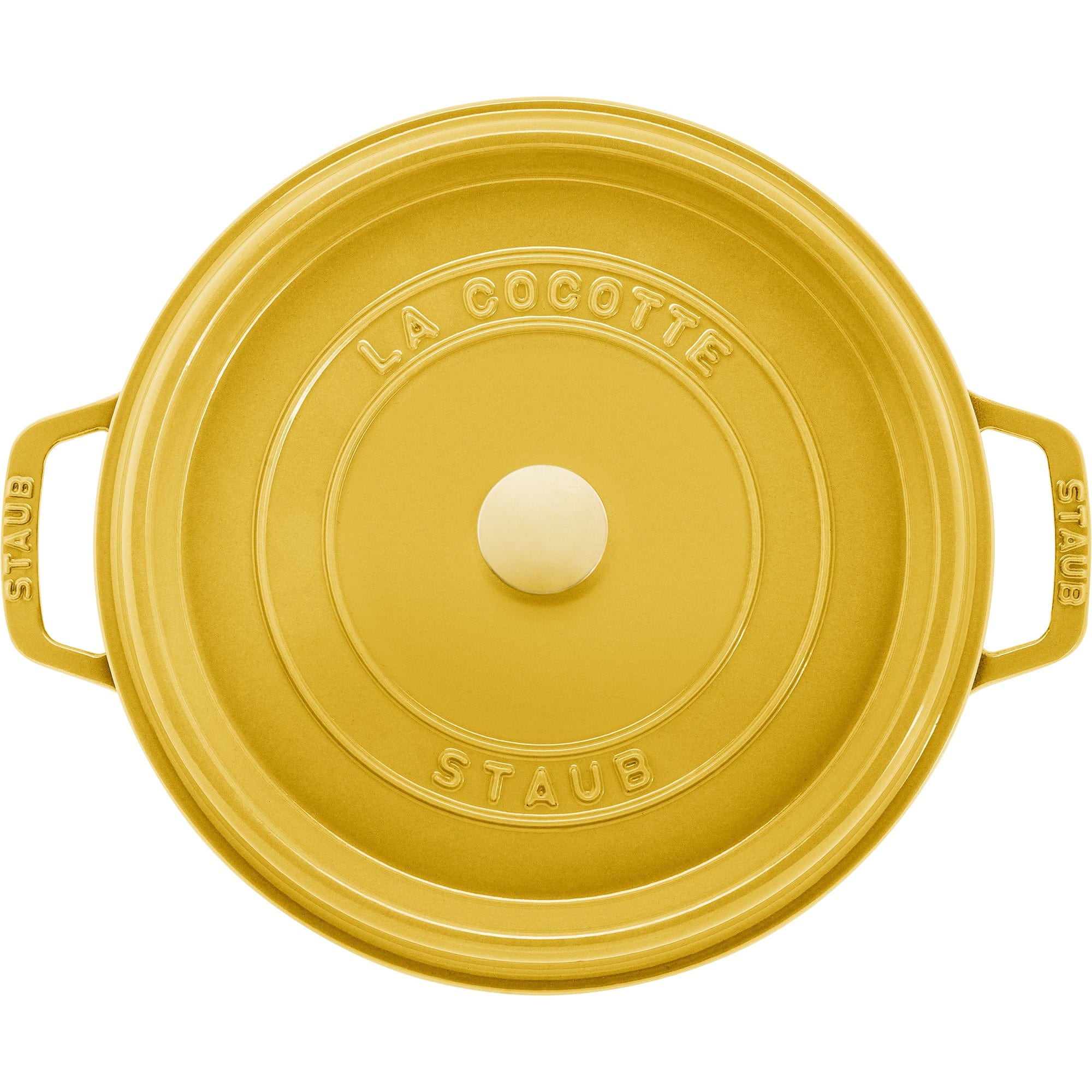 Staub Cast Iron 5.5-qt Round Cocotte, Dutch Oven - Citron - Image 7