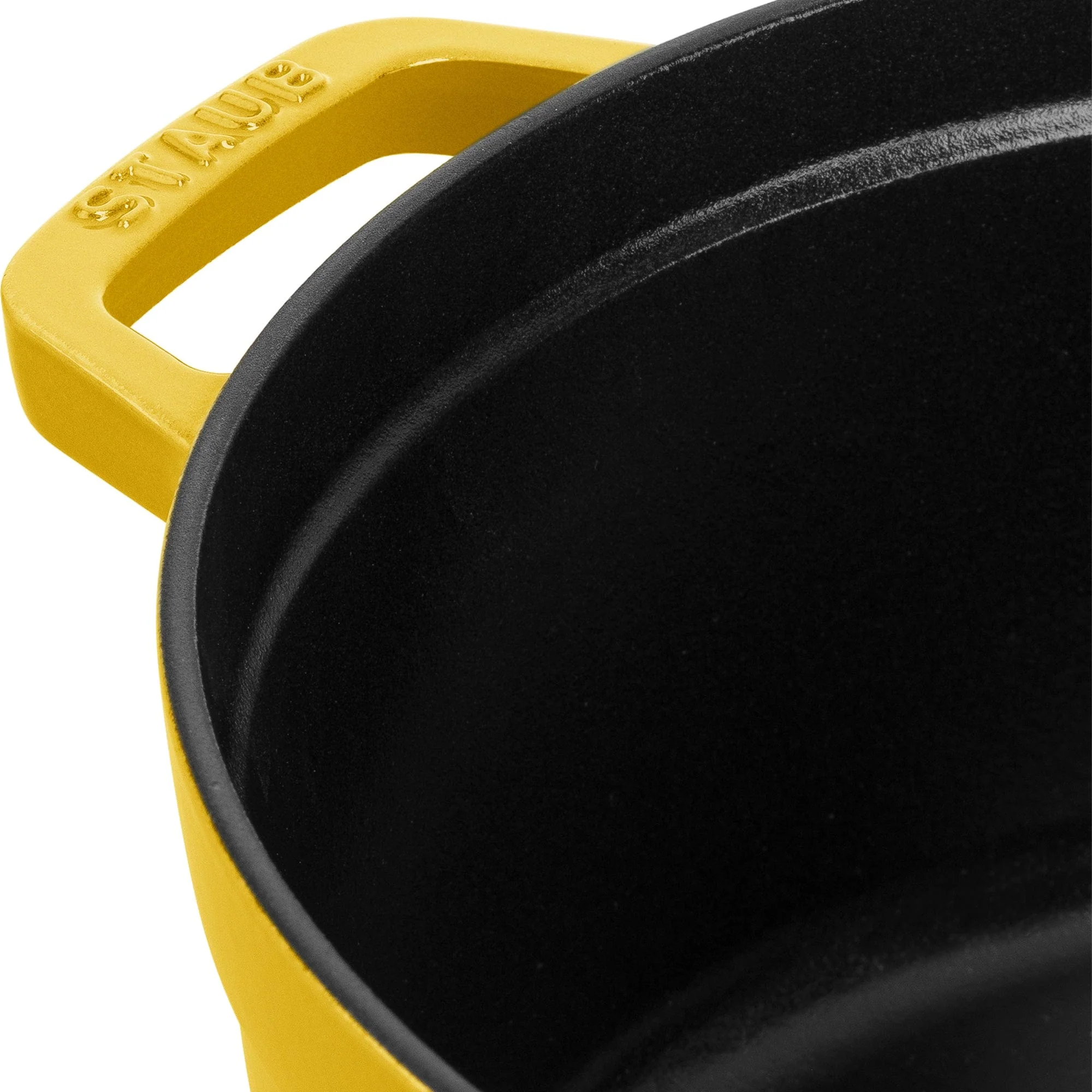 Staub Cast Iron 5.5-qt Round Cocotte, Dutch Oven - Citron - Image 8