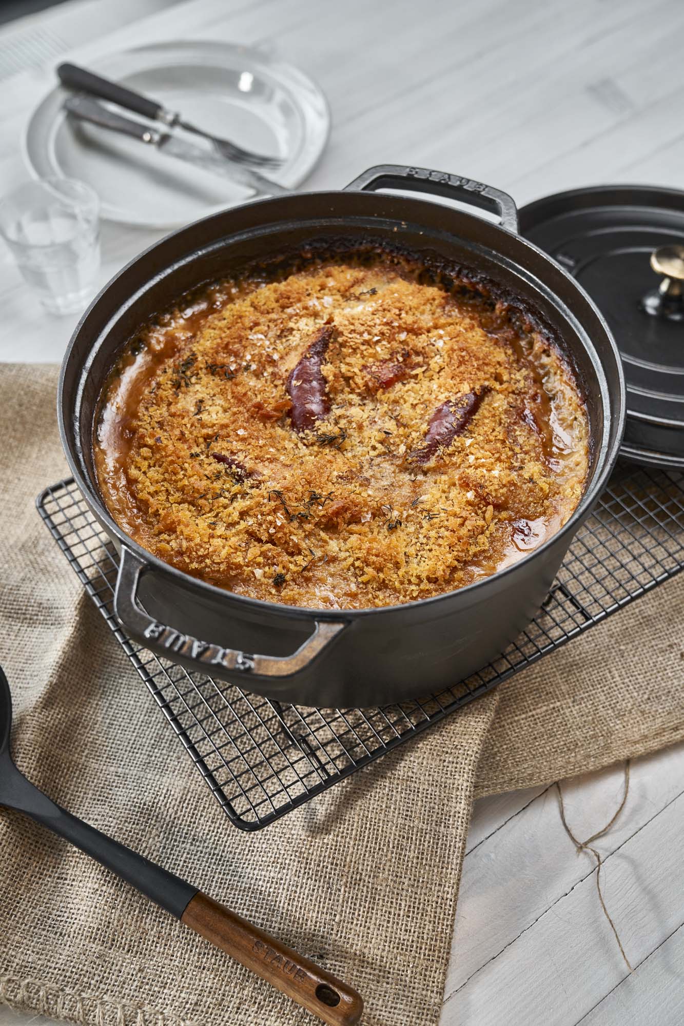 Staub Cast Iron 7-qt Round Cocotte, Dutch Oven - Matte Black - Image 2