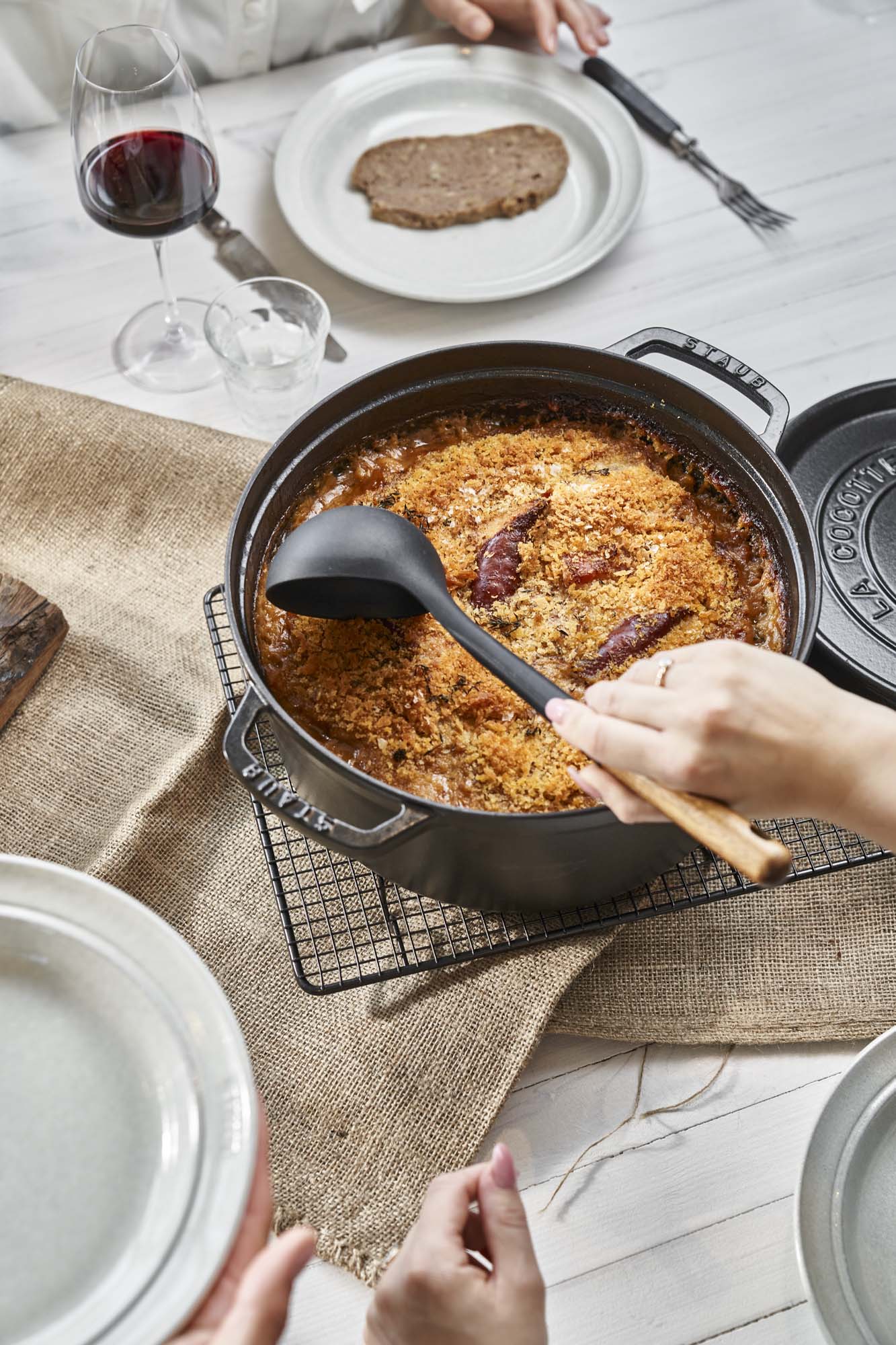 Staub Cast Iron 7-qt Round Cocotte, Dutch Oven - Matte Black - Image 7
