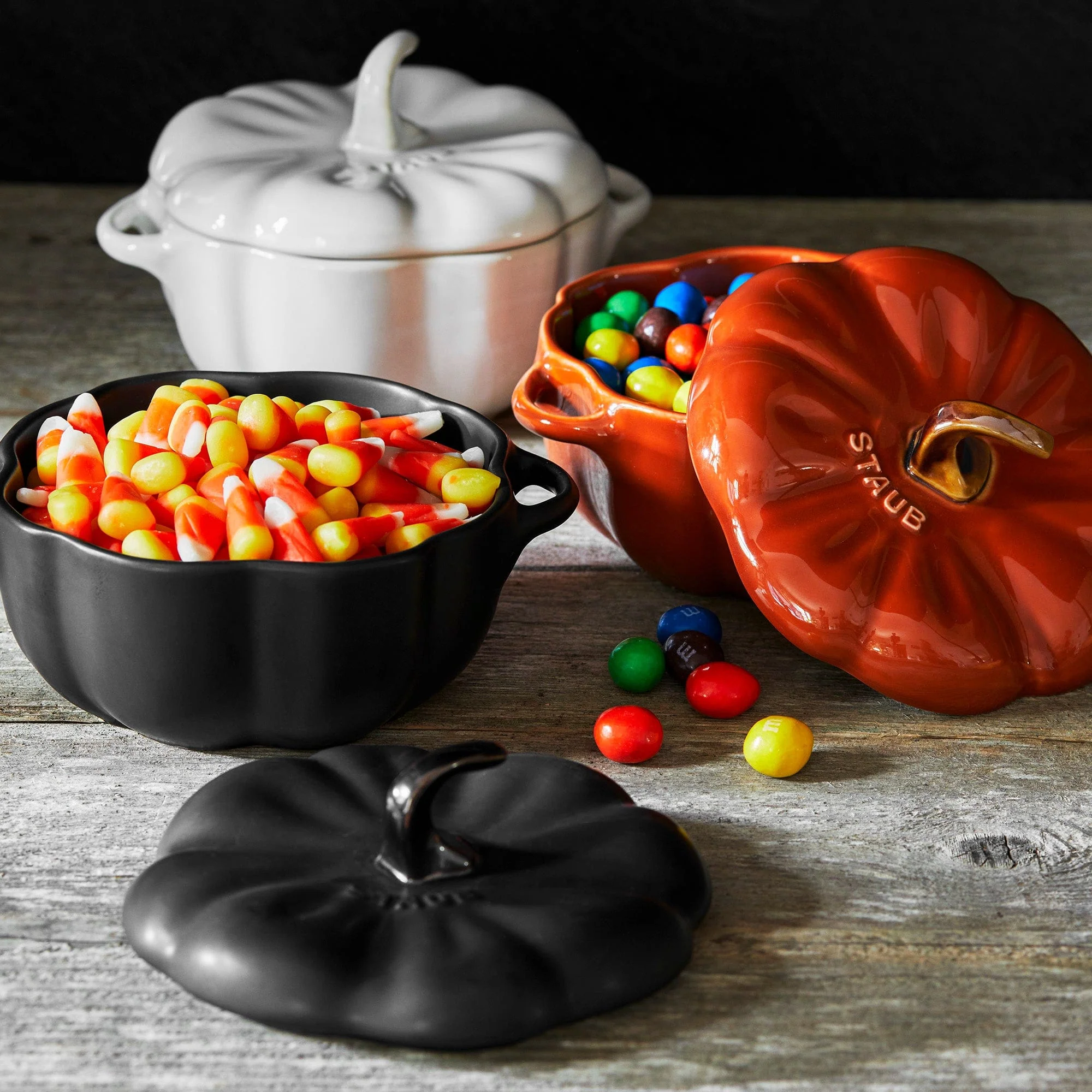 Staub Ceramic 16-oz Petite Pumpkin Cocotte - Burnt Orange - Image 8