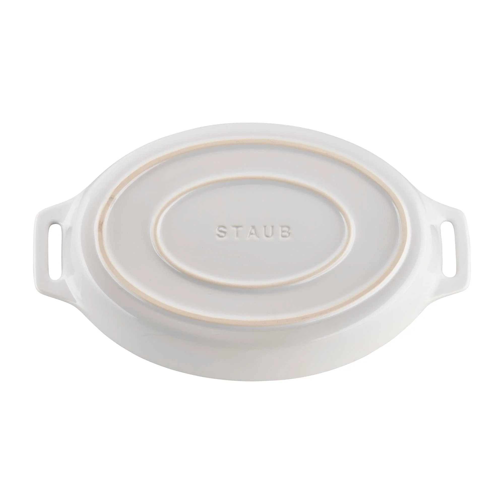 Staub Ceramic 2-pc Oval Baking Dish Set - White - Image 4