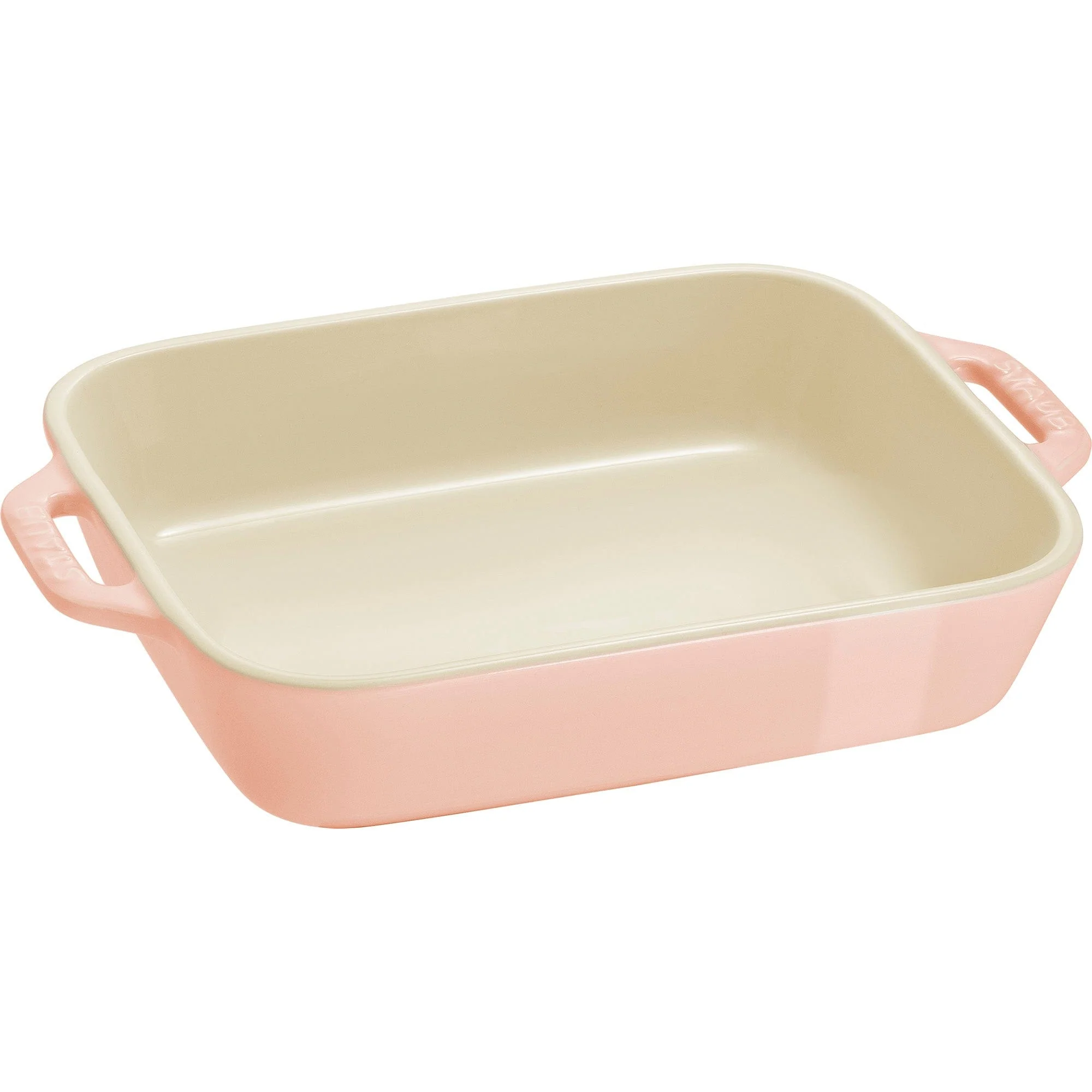 Staub Ceramic 2-pc Rectangular Baking Dish Set - Macaron Pastel Pink - Image 6