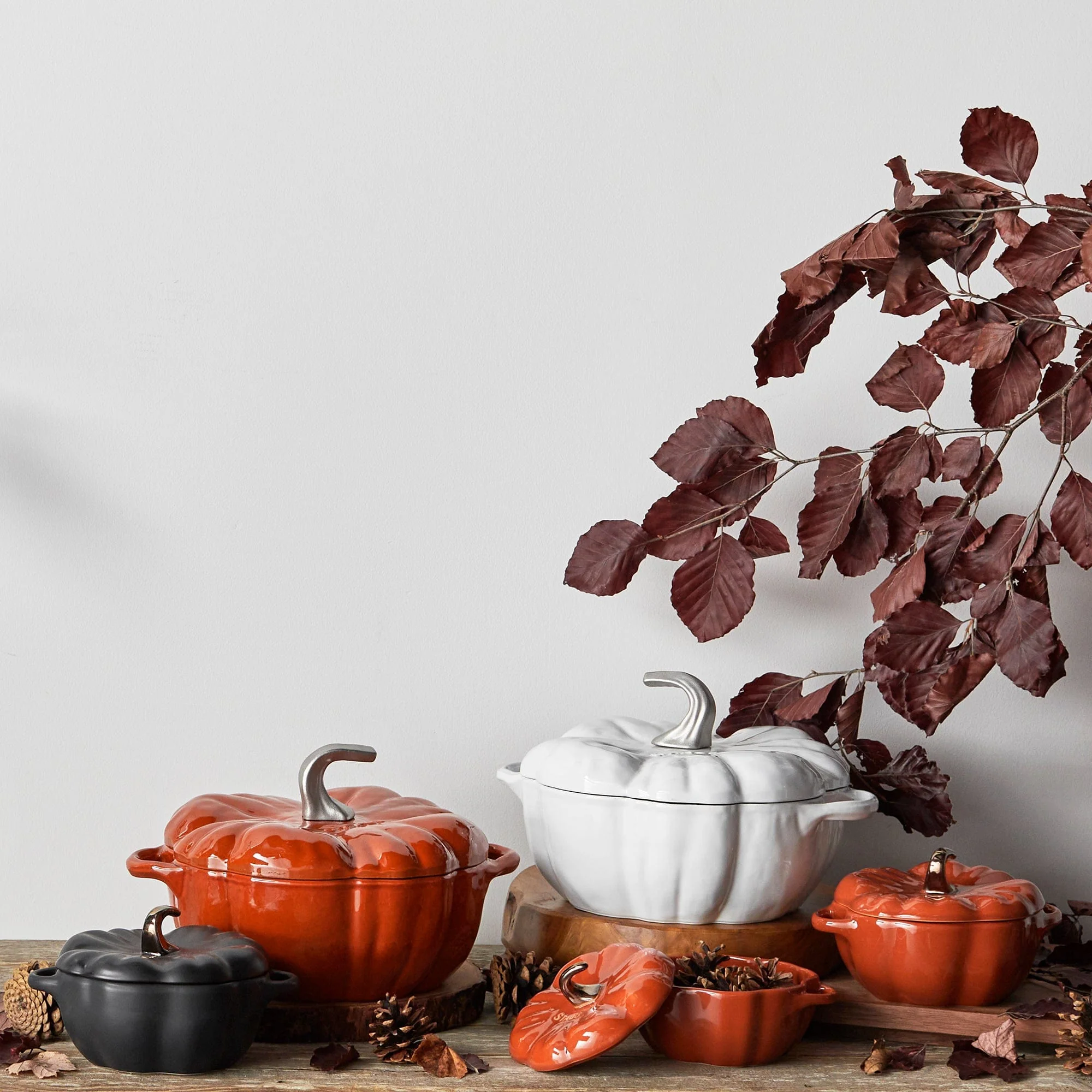 Staub Ceramic 24-oz Pumpkin Cocotte - Burnt Orange - Image 5