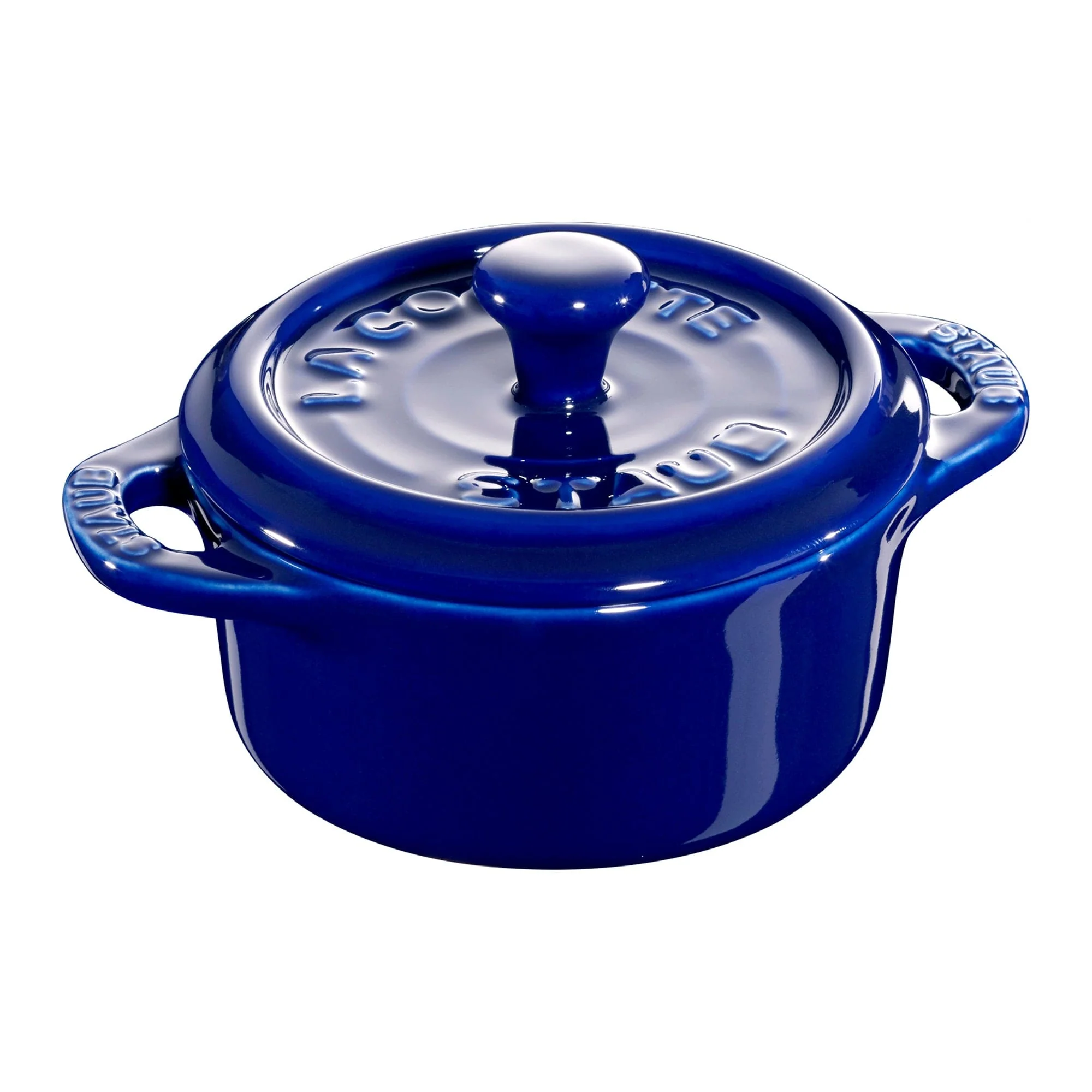 Staub Ceramic 3-pc Mini Round Cocotte Set - Dark Blue - Image 2