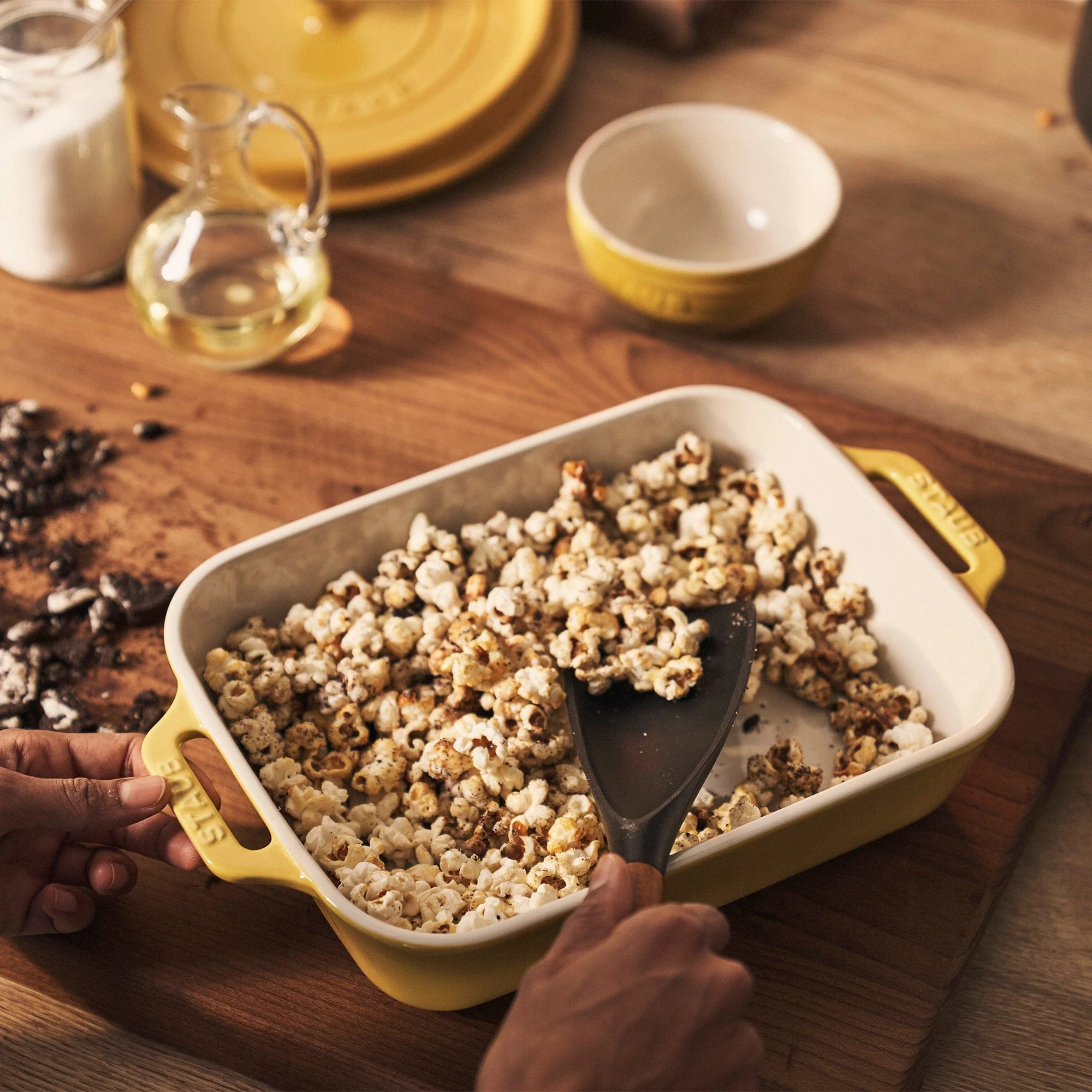 Staub Ceramic 3-pc Rectangular Baking Dish Set - Citron - Image 5