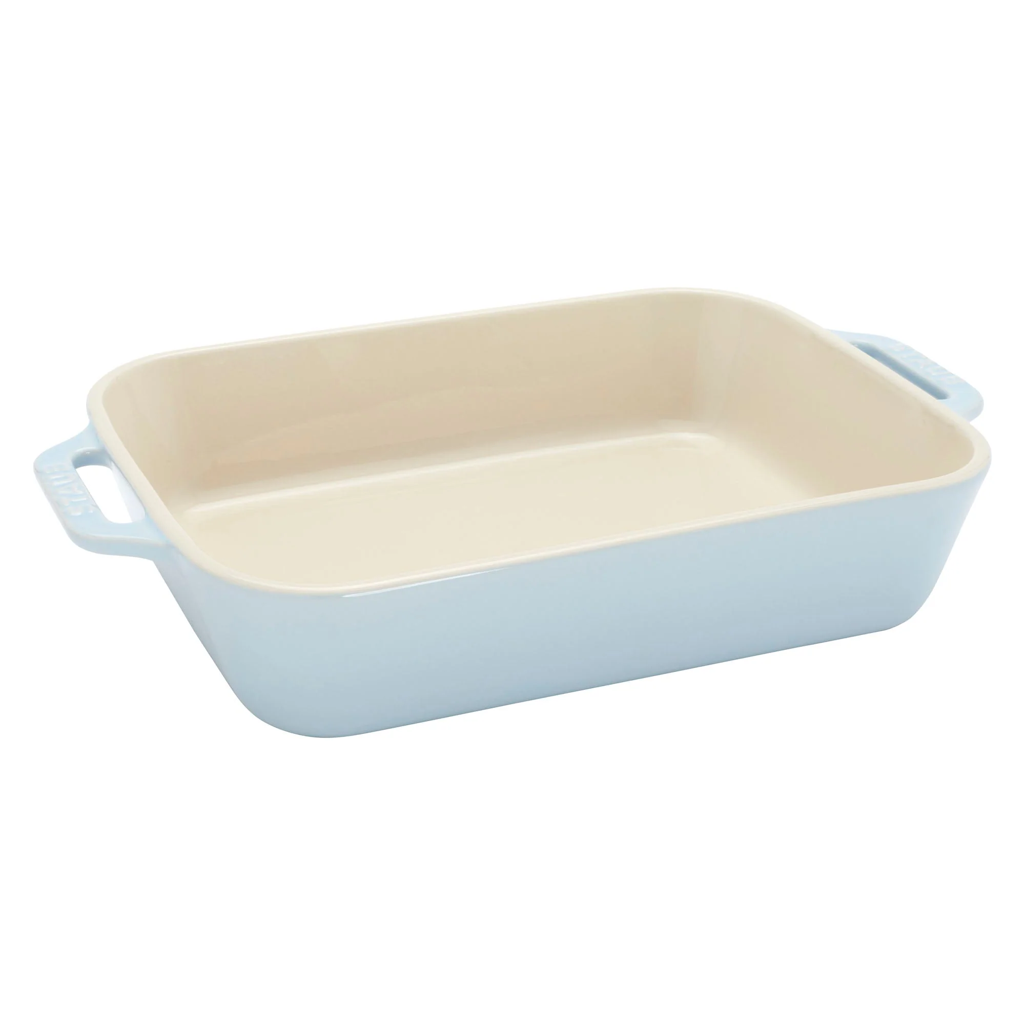 Staub Ceramic 3-pc Rectangular Baking Dish Set - Macaron Pastel Blue - Image 2