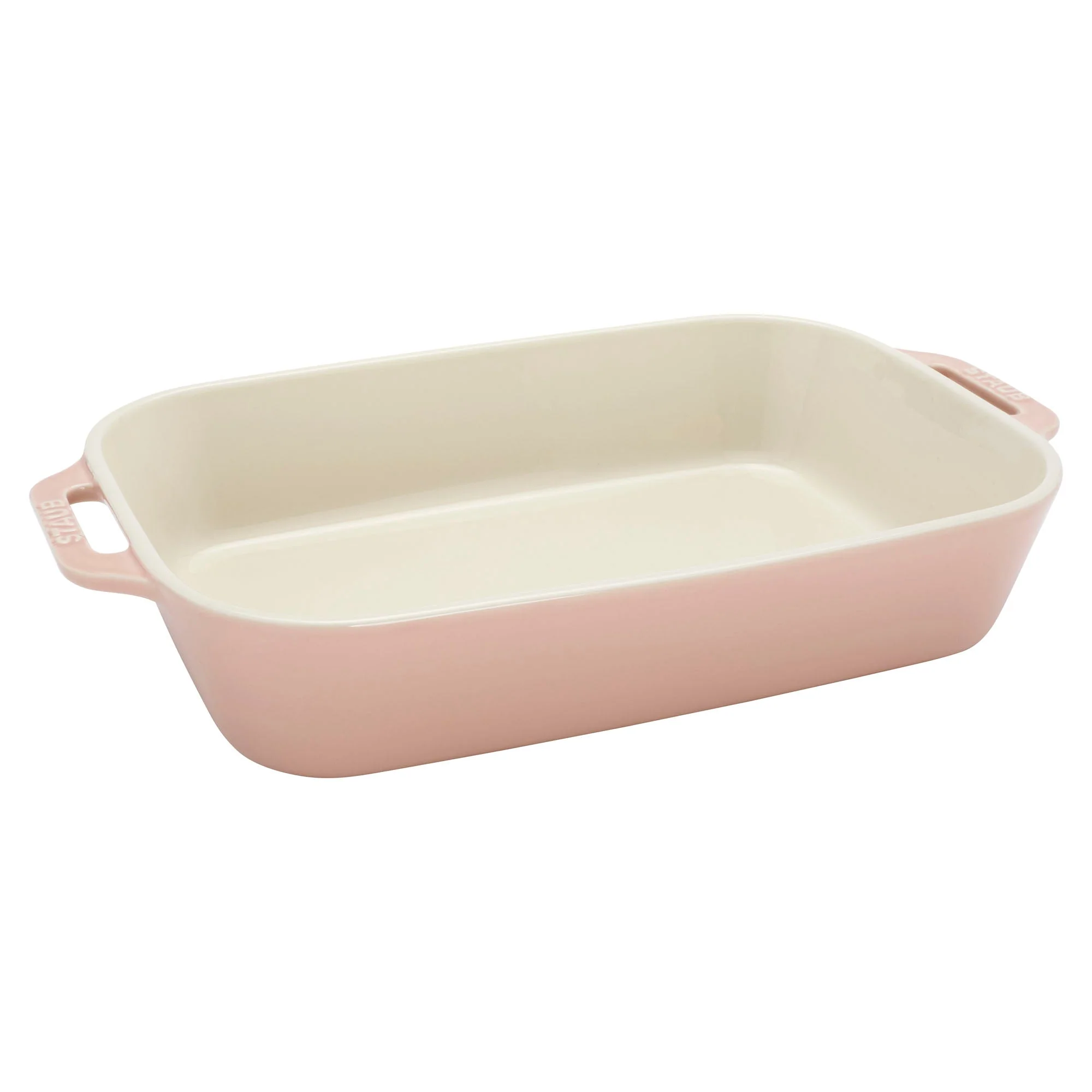 Staub Ceramic 3-pc Rectangular Baking Dish Set - Macaron Pastel Pink - Image 2