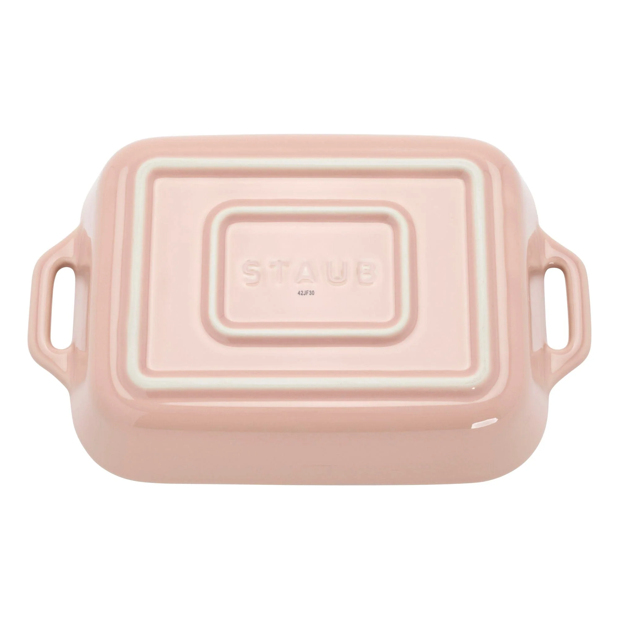 Staub Ceramic 3-pc Rectangular Baking Dish Set - Macaron Pastel Pink - Image 4