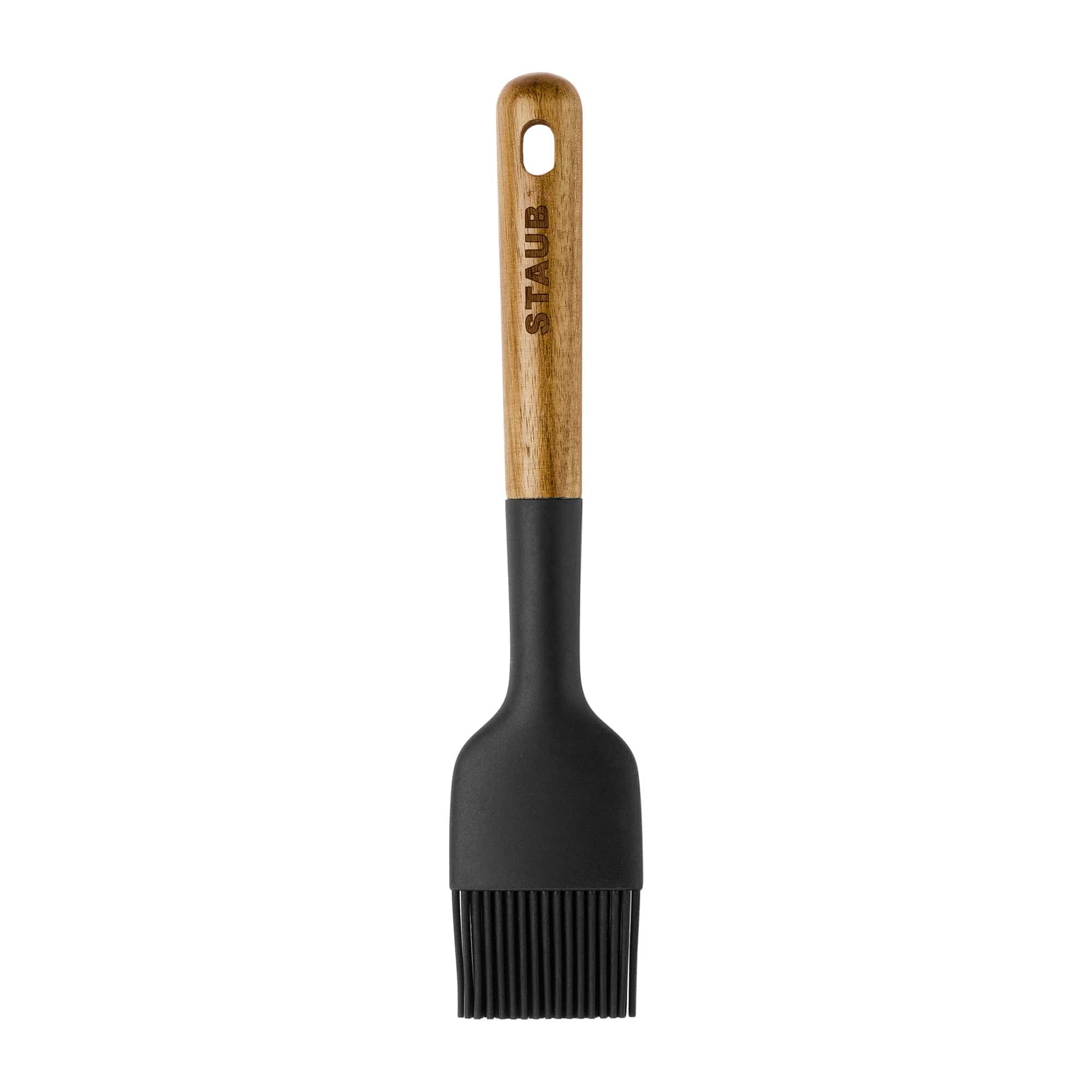 Staub Silicone Pastry Brush, BPA-Free Cooking Utensil with Wood Handle - Image 4
