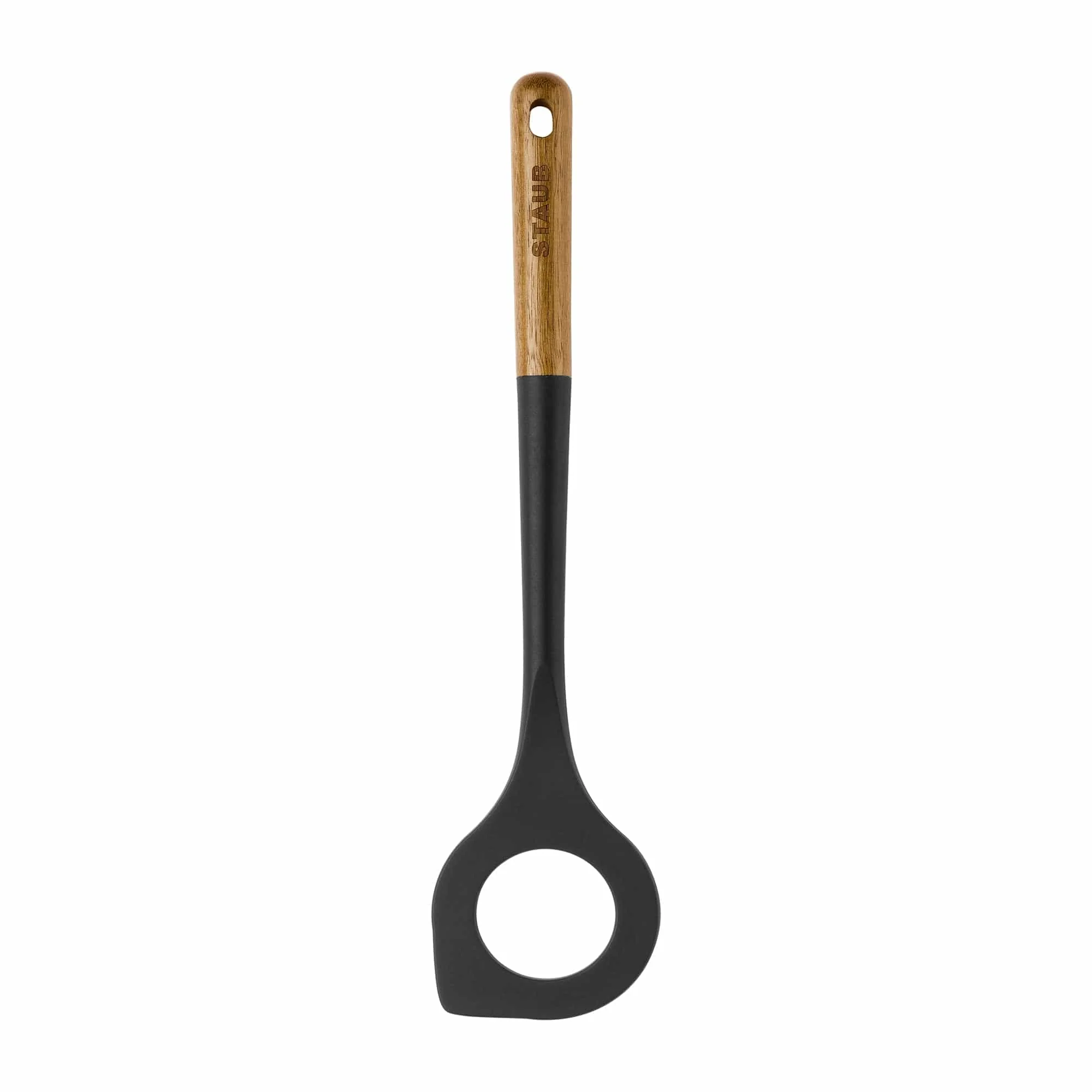 Staub Silicone Risotto Spoon, BPA-Free Cooking Utensil with Wood Handle - Image 4