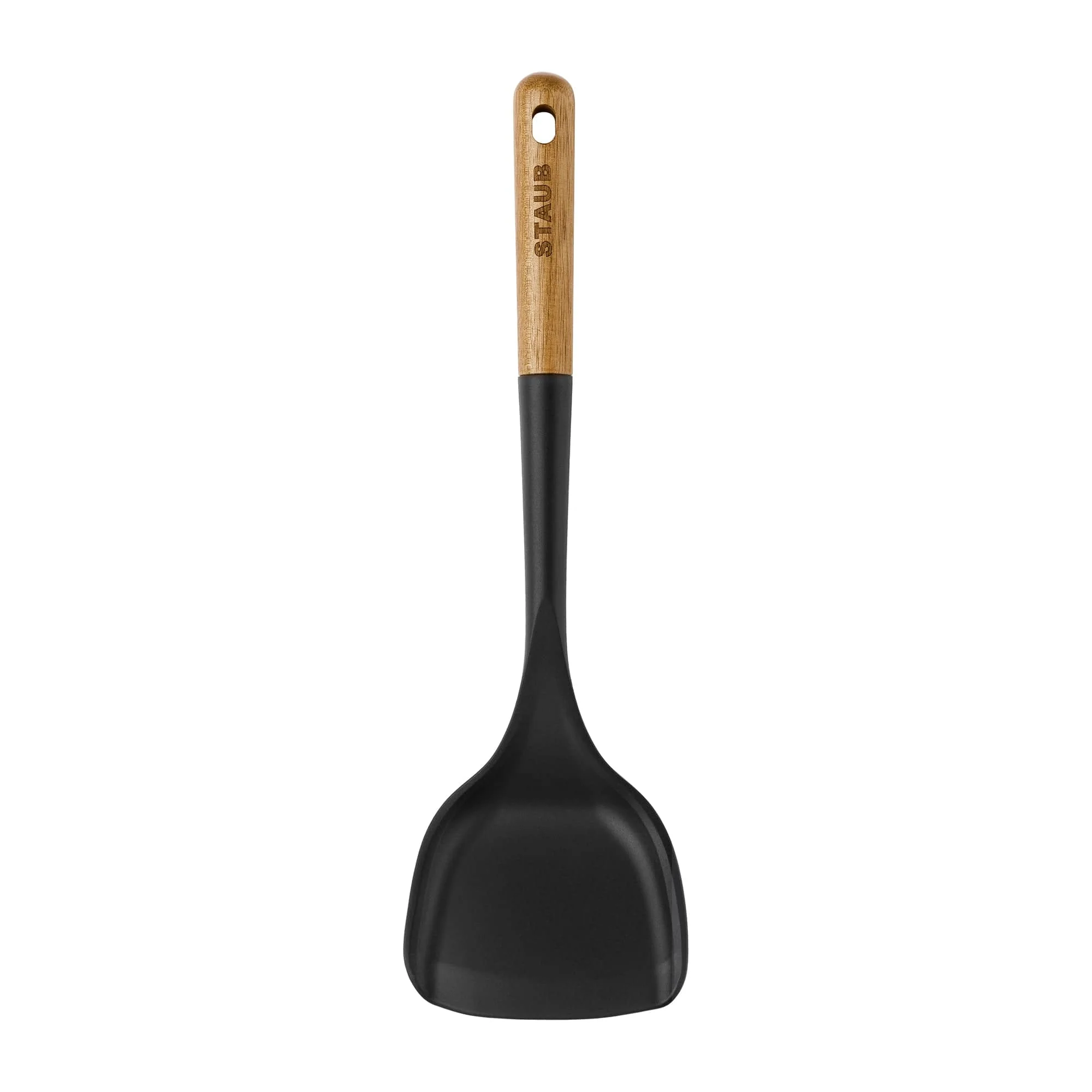 Staub Silicone Wok Turner, BPA-Free Cooking Utensil with Wood Handle - Image 5