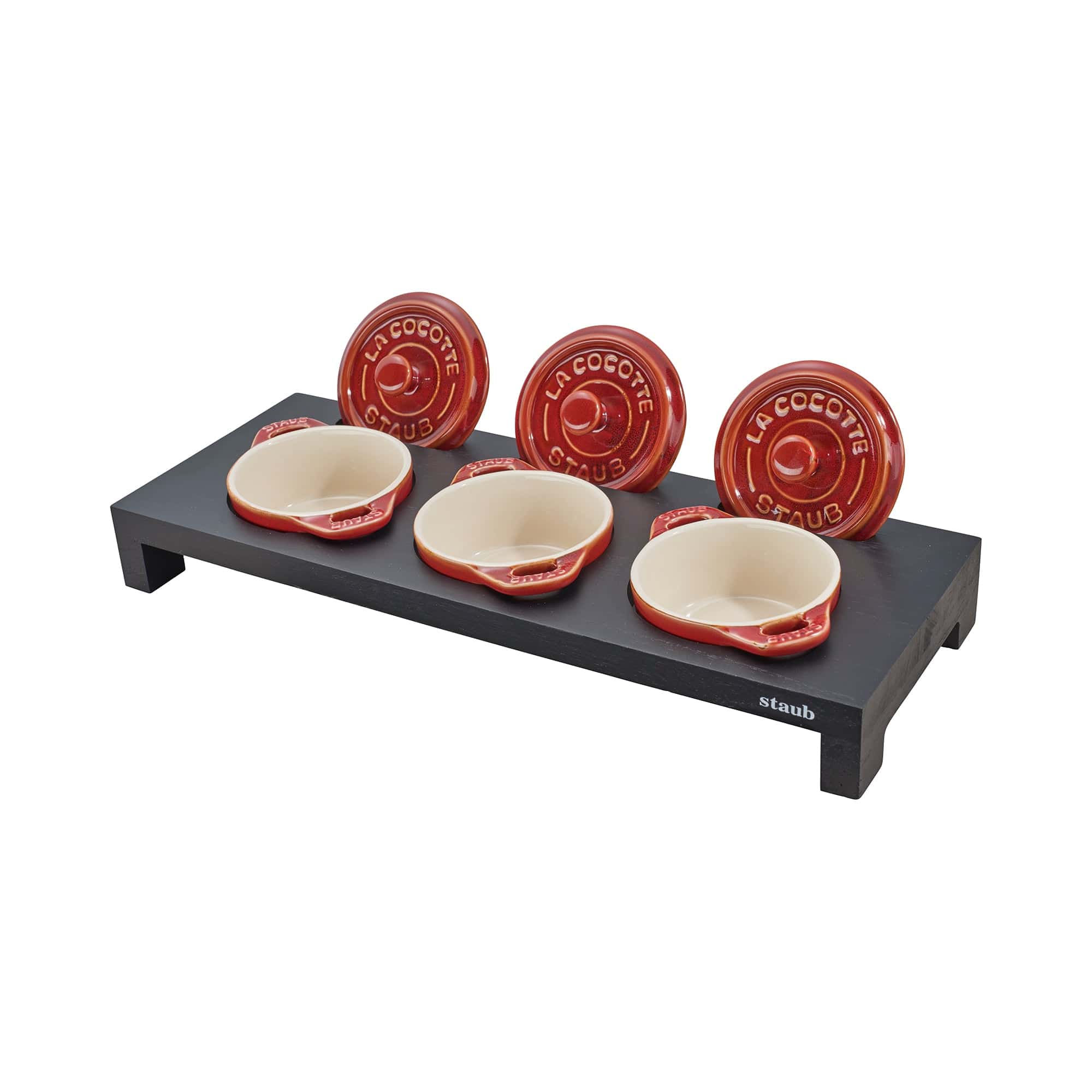 Staub Wood Mini Cocotte Stand - Black - Image 2