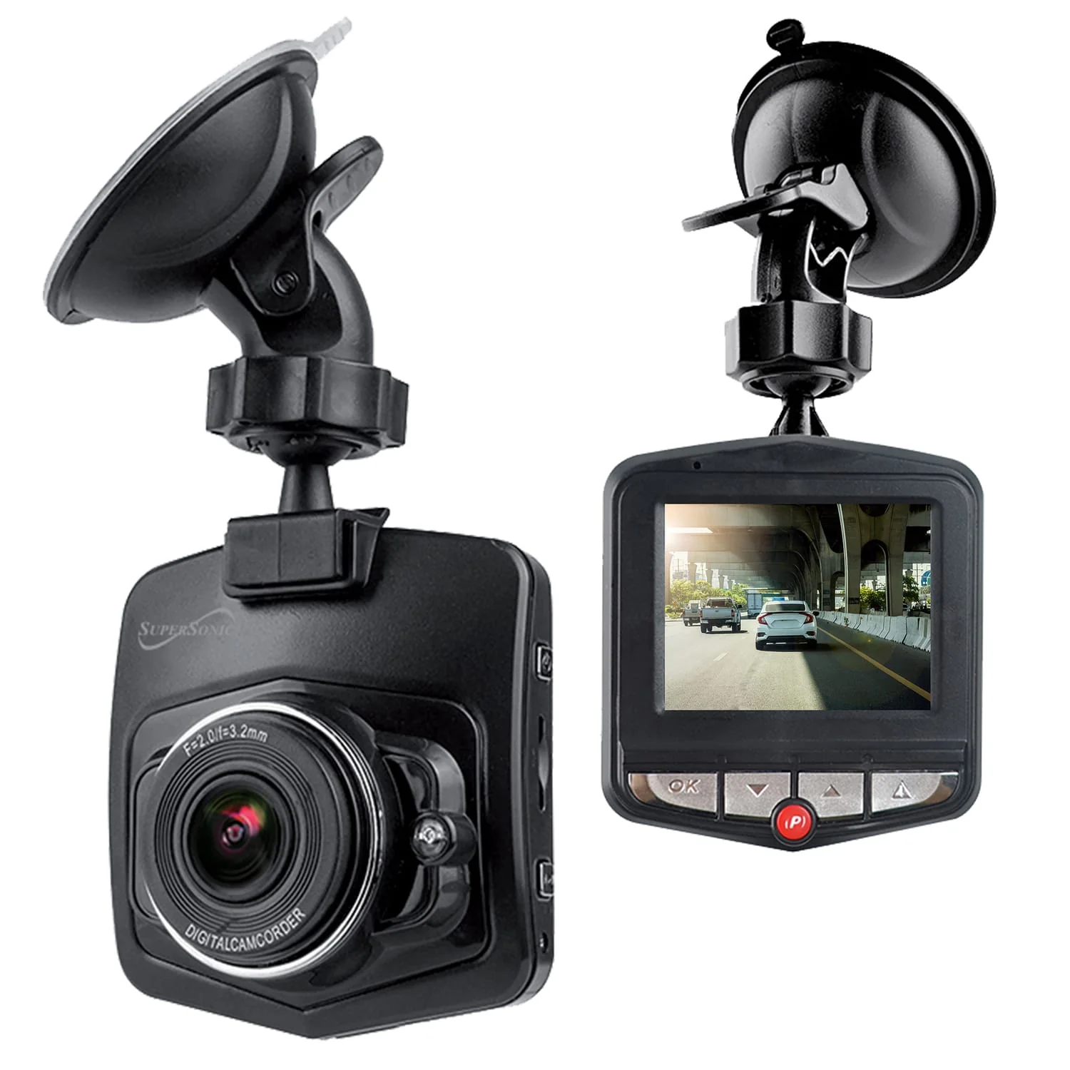 Supersonic RoadEYE 720p HD Dash Cam, SC-570DC