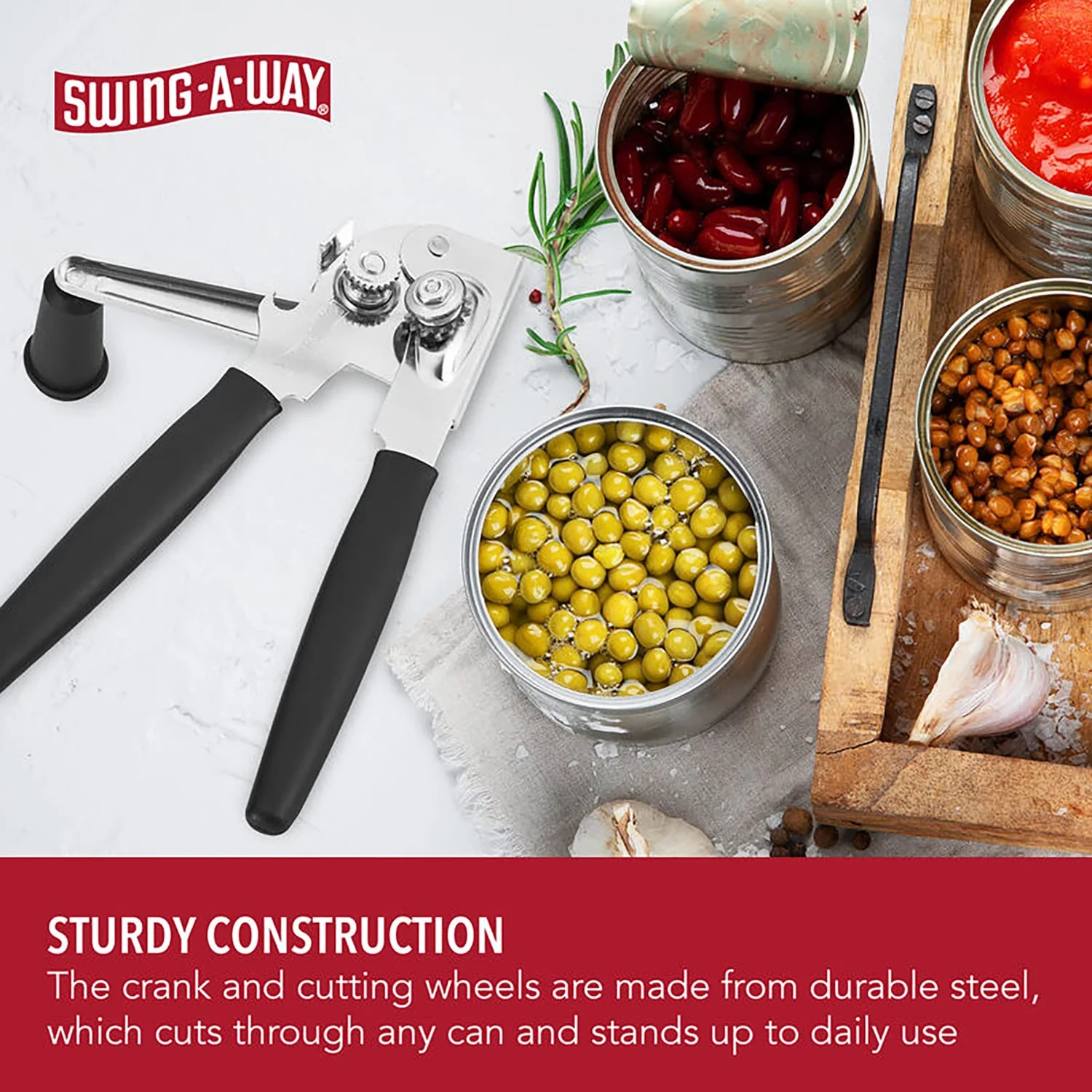 Swing-A-Way Crank Turn-Handle Can Opener - Image 4