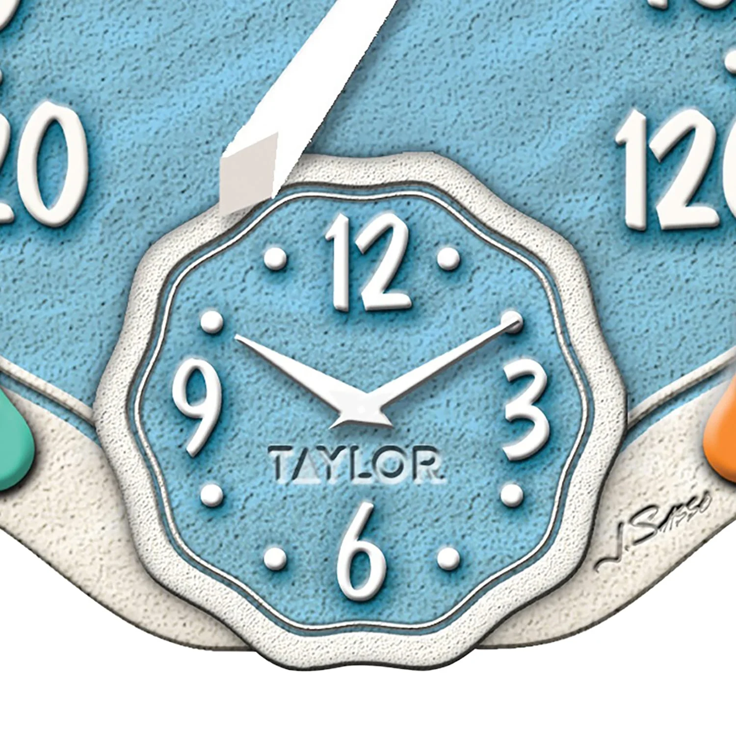 Taylor Precision Products 12-Inch Sandals Thermometer with Clock - Image 3
