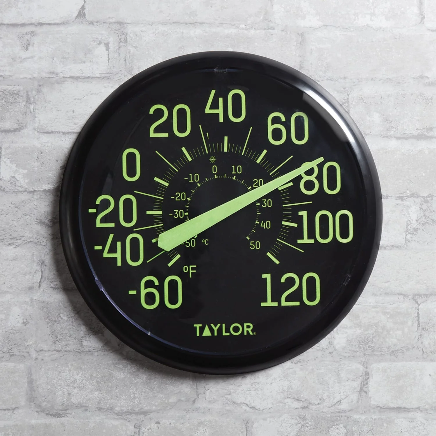 Taylor Precision Products 13.25-Inch Indoor/Outdoor Glow-in-the-Dark Thermometer - Image 3