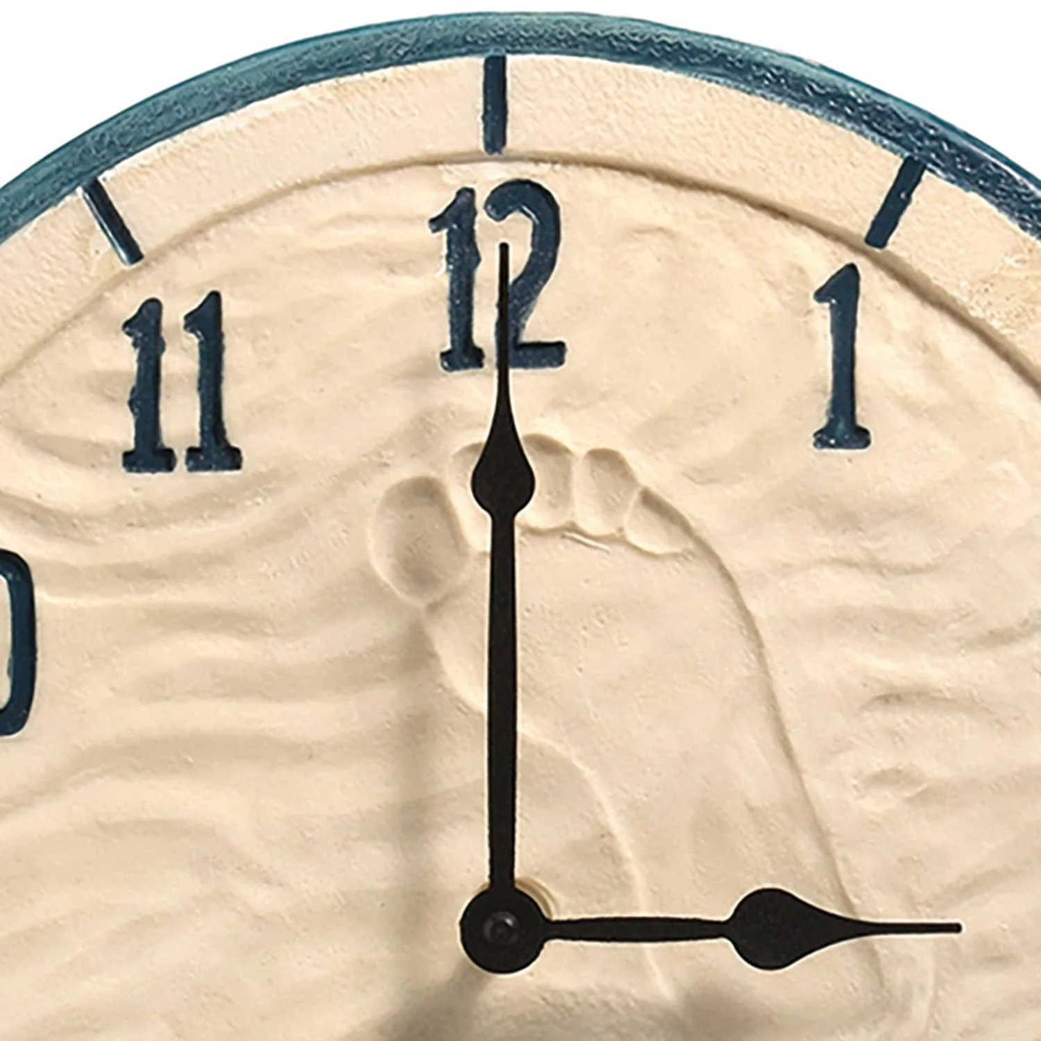Taylor Precision Products 14-In. Poly-Resin Clock with Thermometer, By the Sea - Image 2