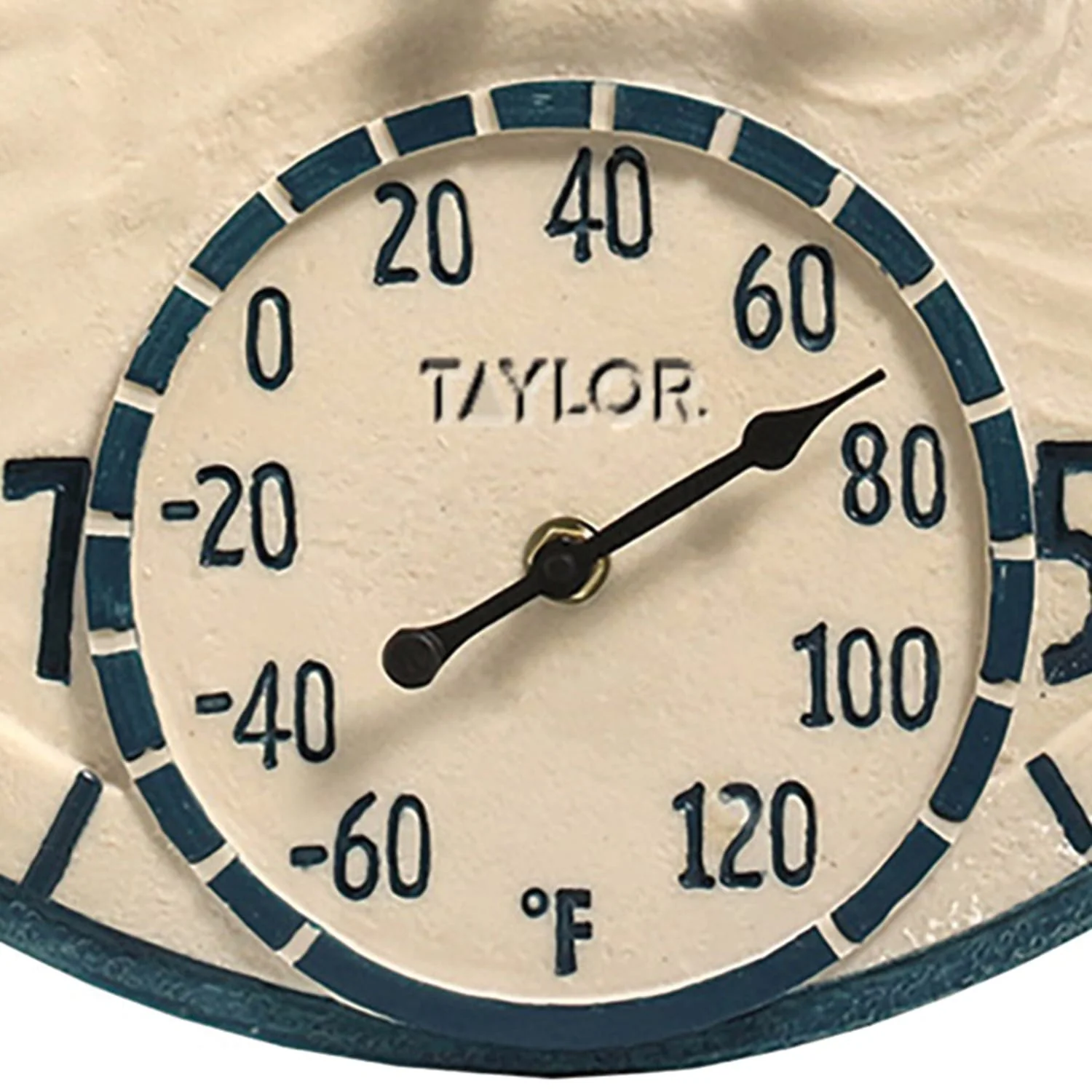 Taylor Precision Products 14-In. Poly-Resin Clock with Thermometer, By the Sea - Image 3